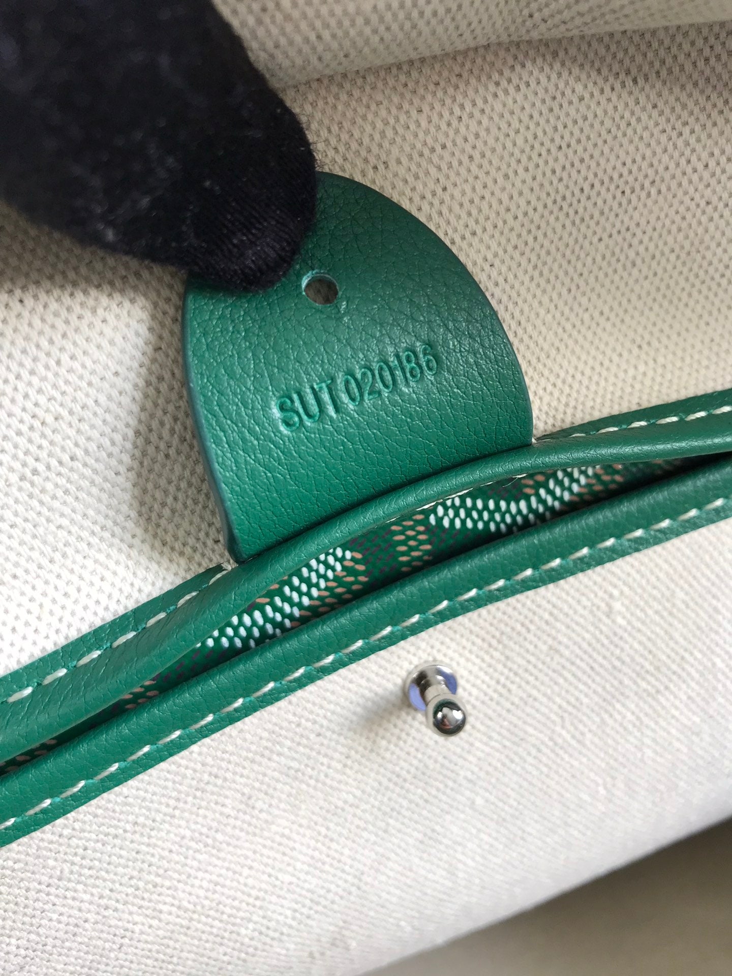 Goyard Artois PM Bag 35cm Green Canvas & Calfskin