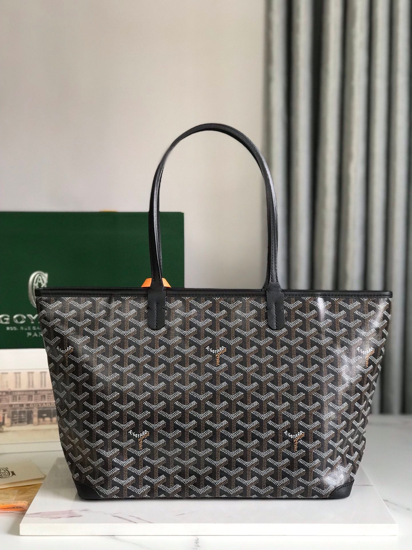 Goyard Artois Bag 30cm Black Canvas & Calfskin