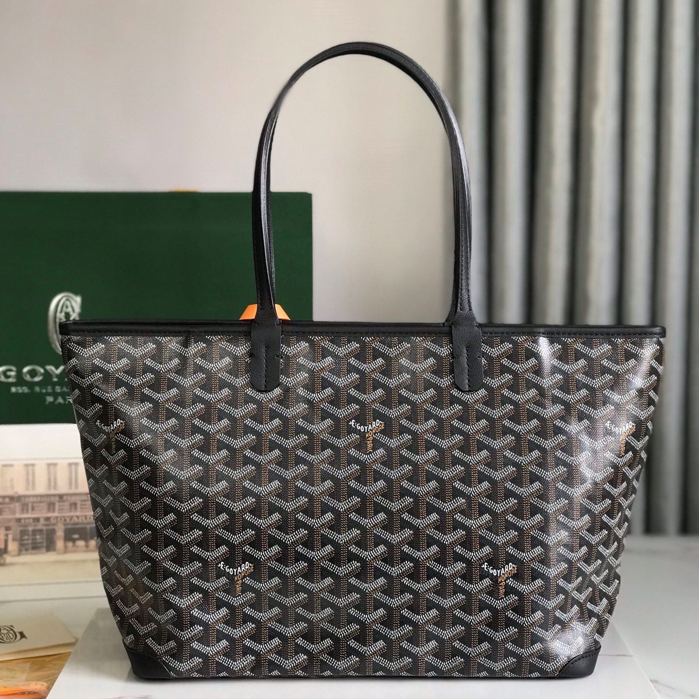 Goyard Artois Bag 30cm Black Canvas & Calfskin