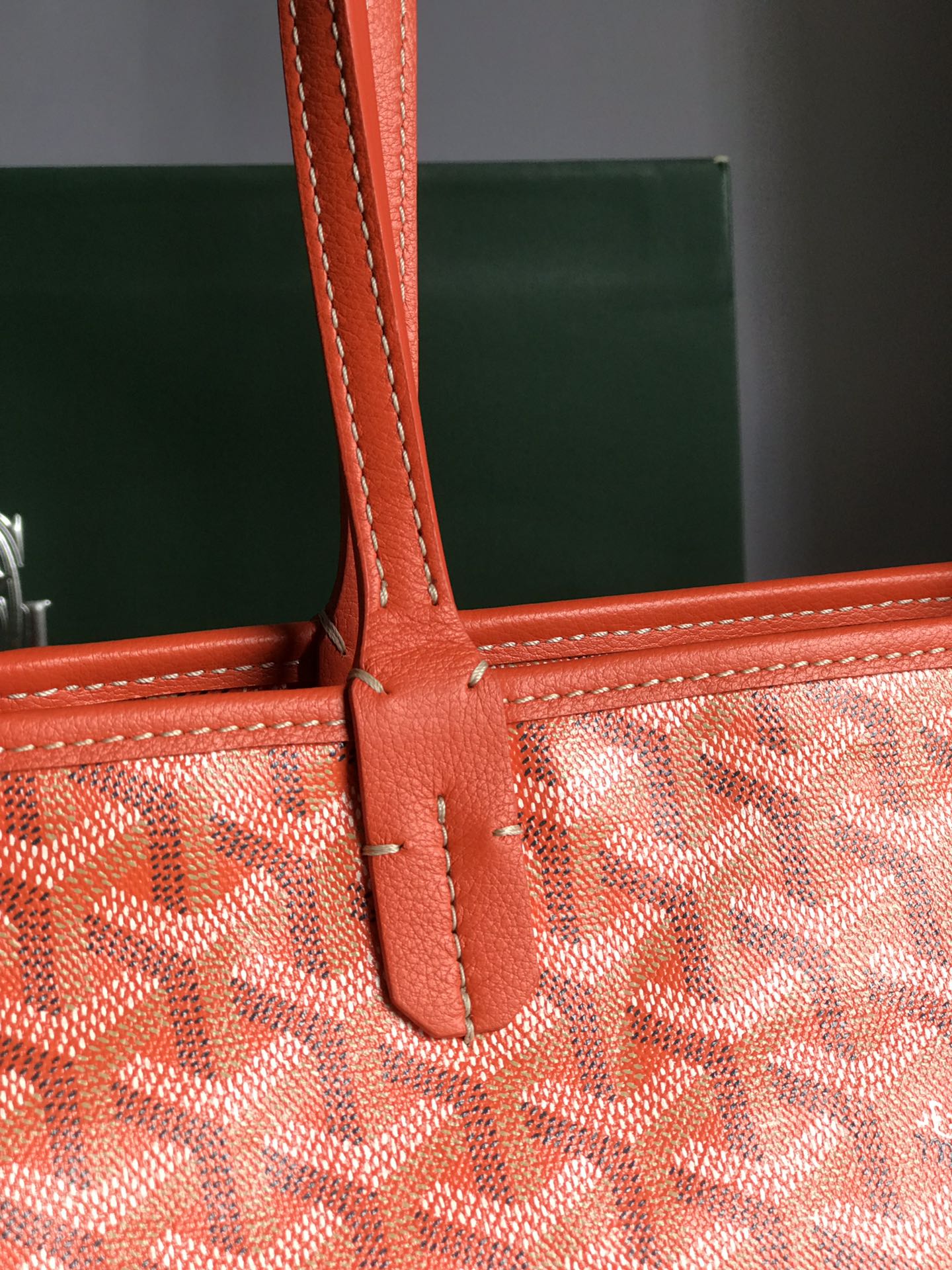 Goyard Artois Bag 30cm Orange Canvas & Calfskin
