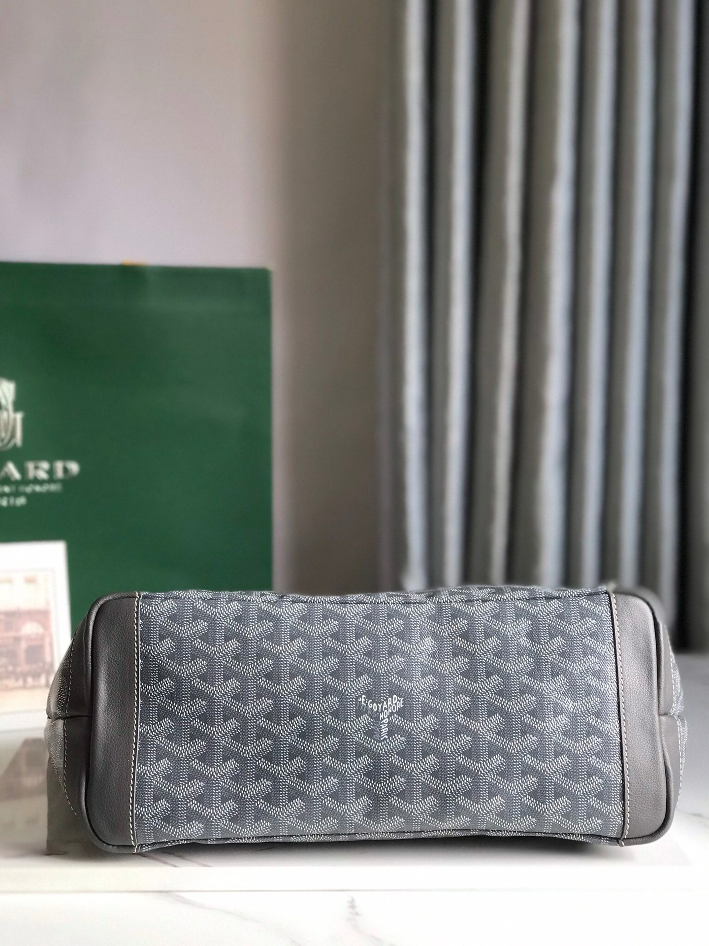 Goyard Artois Bag 30cm Grey Canvas & Calfskin