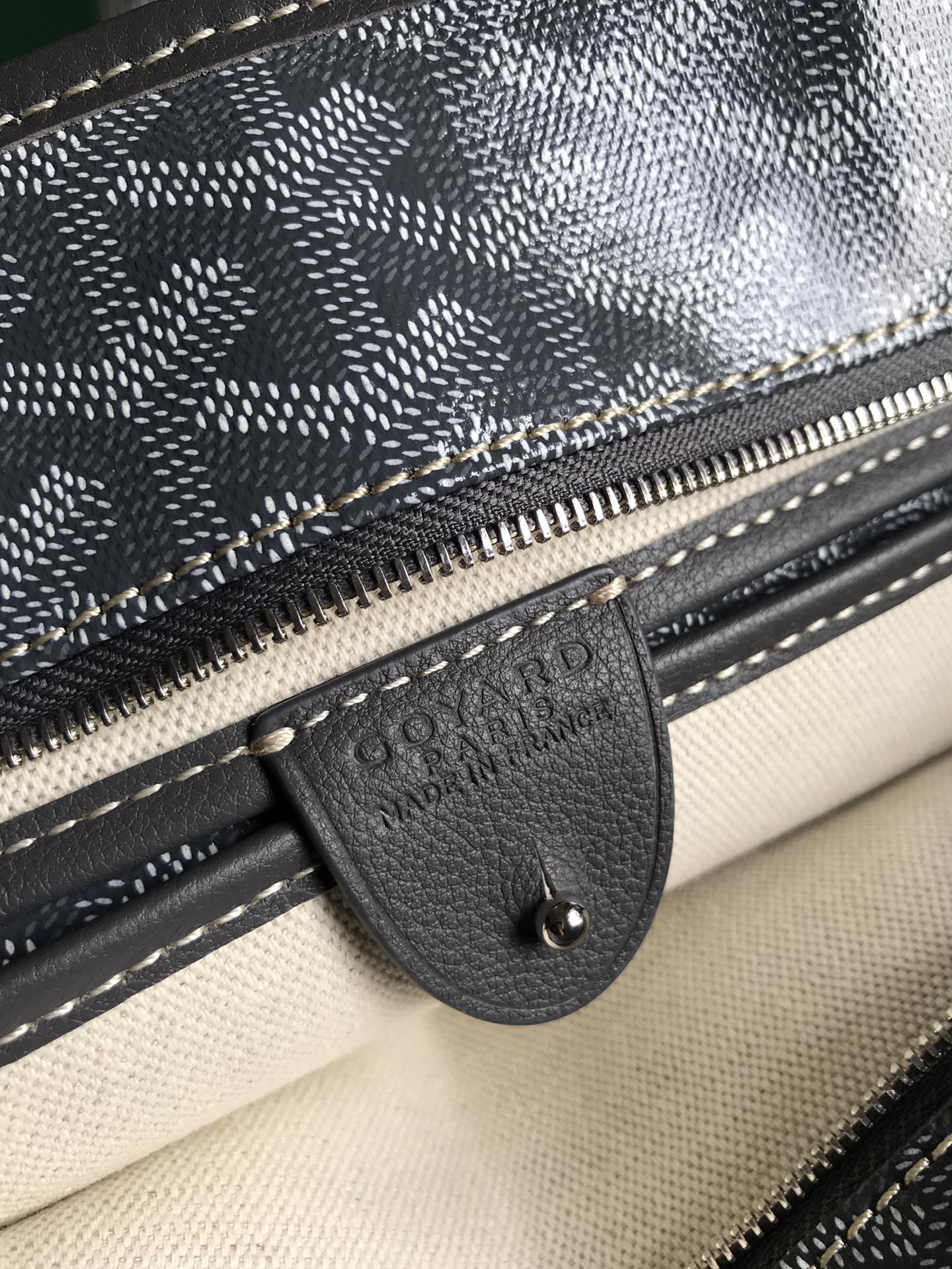 Goyard Artois Bag 30cm Grey Canvas & Calfskin