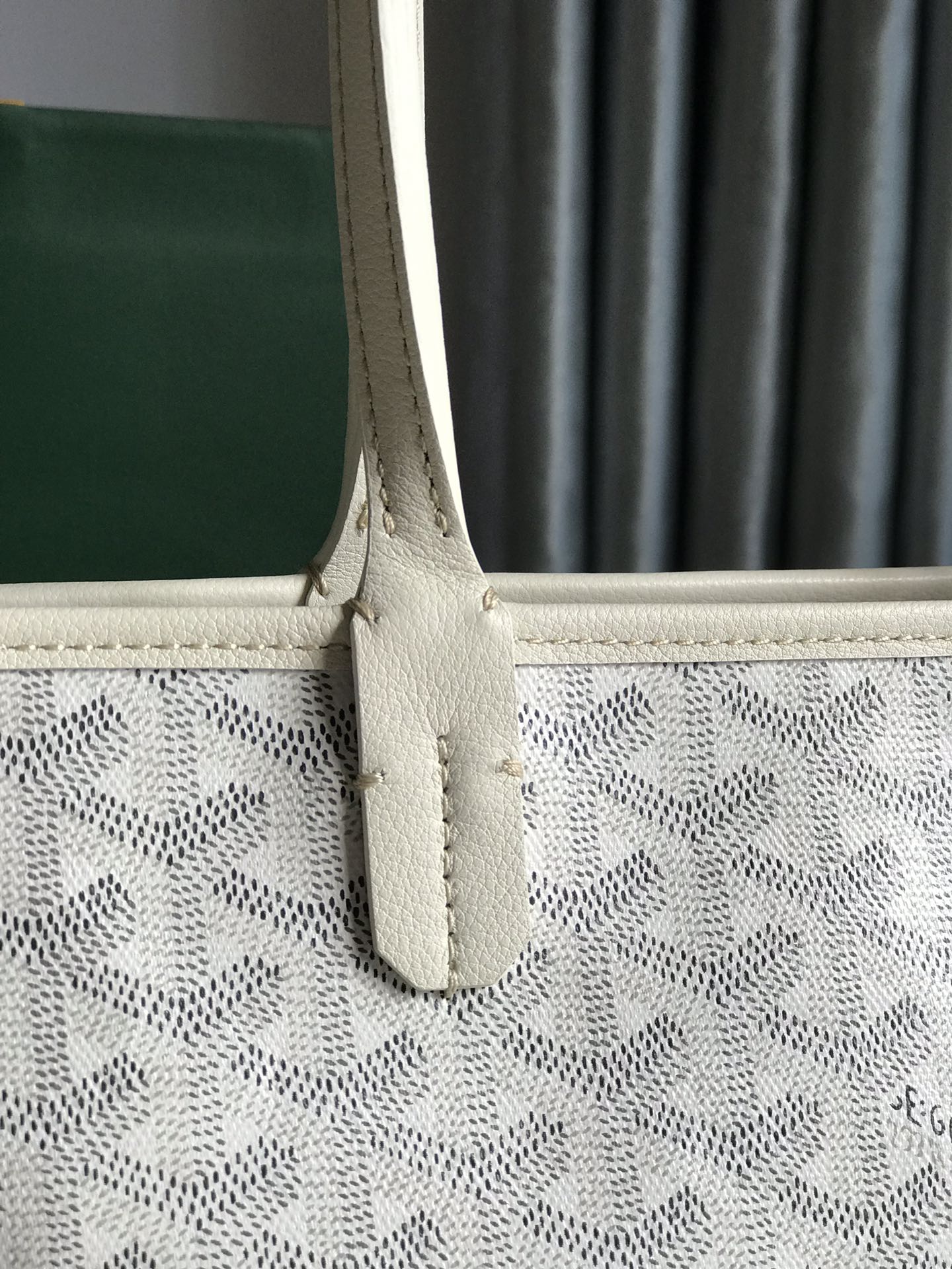 Goyard Artois Bag 30cm White Canvas & Calfskin