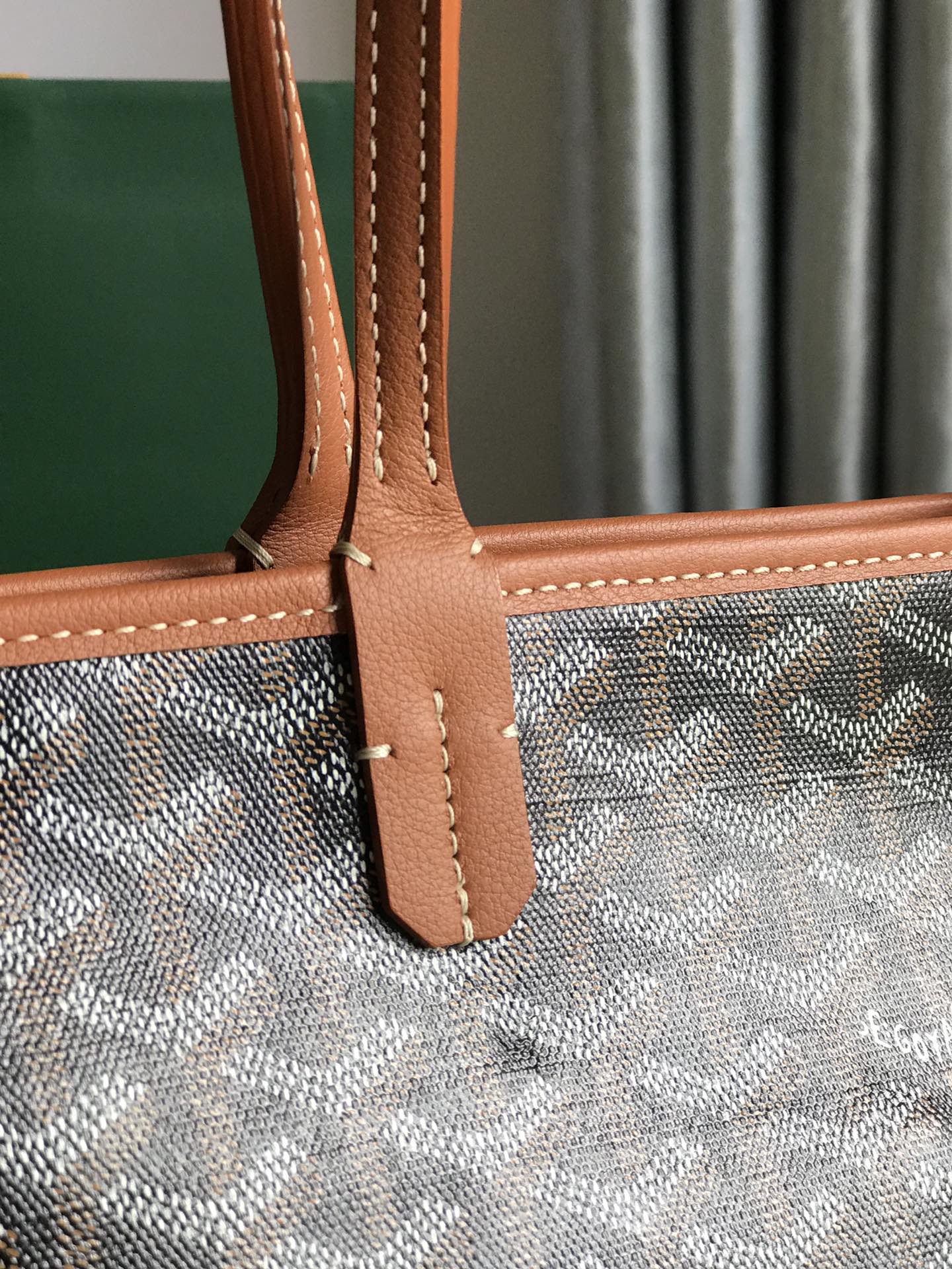 Goyard Artois Bag 30cm Black Tan Canvas & Calfskin