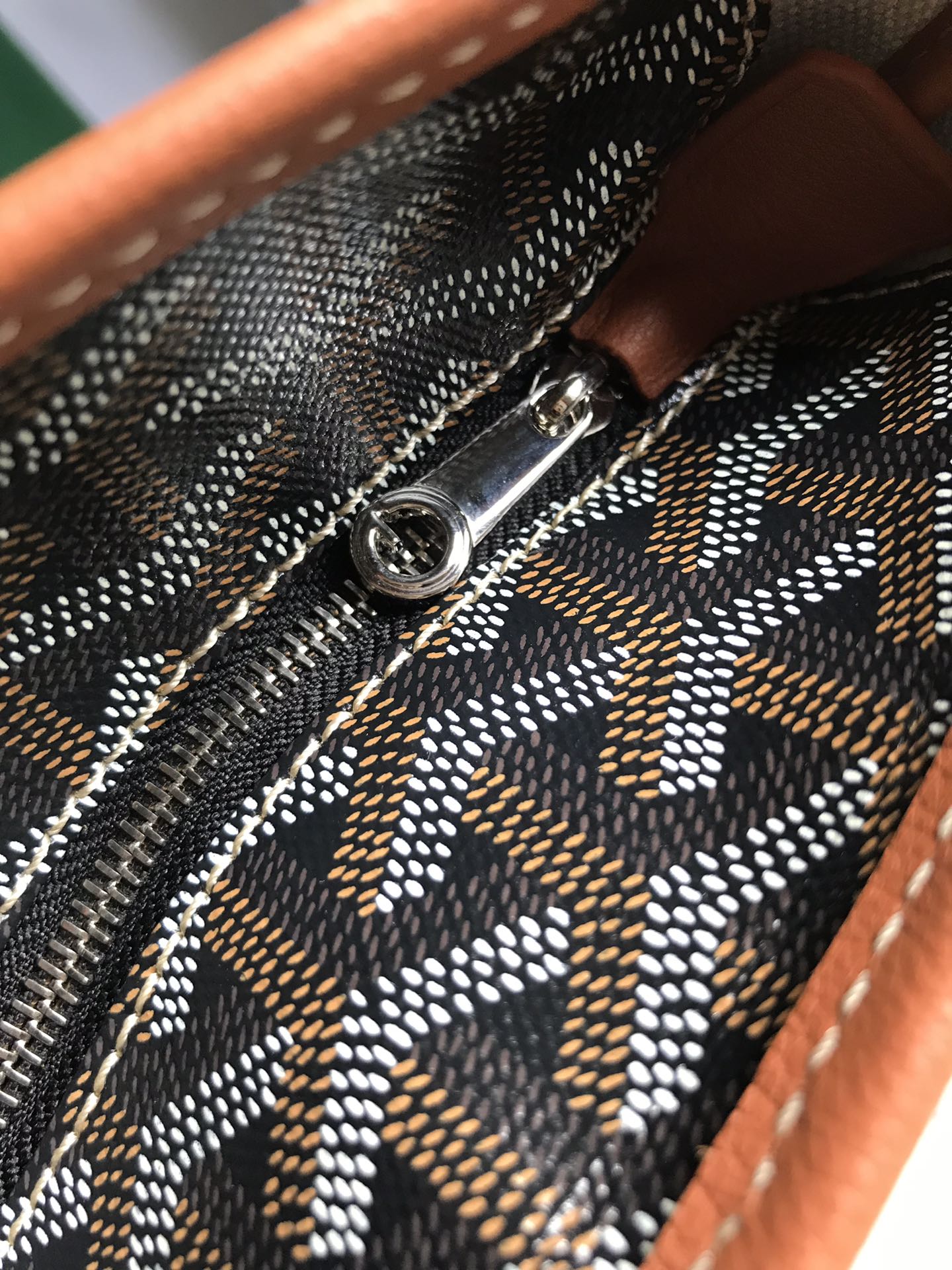 Goyard Artois Bag 30cm Black Tan Canvas & Calfskin