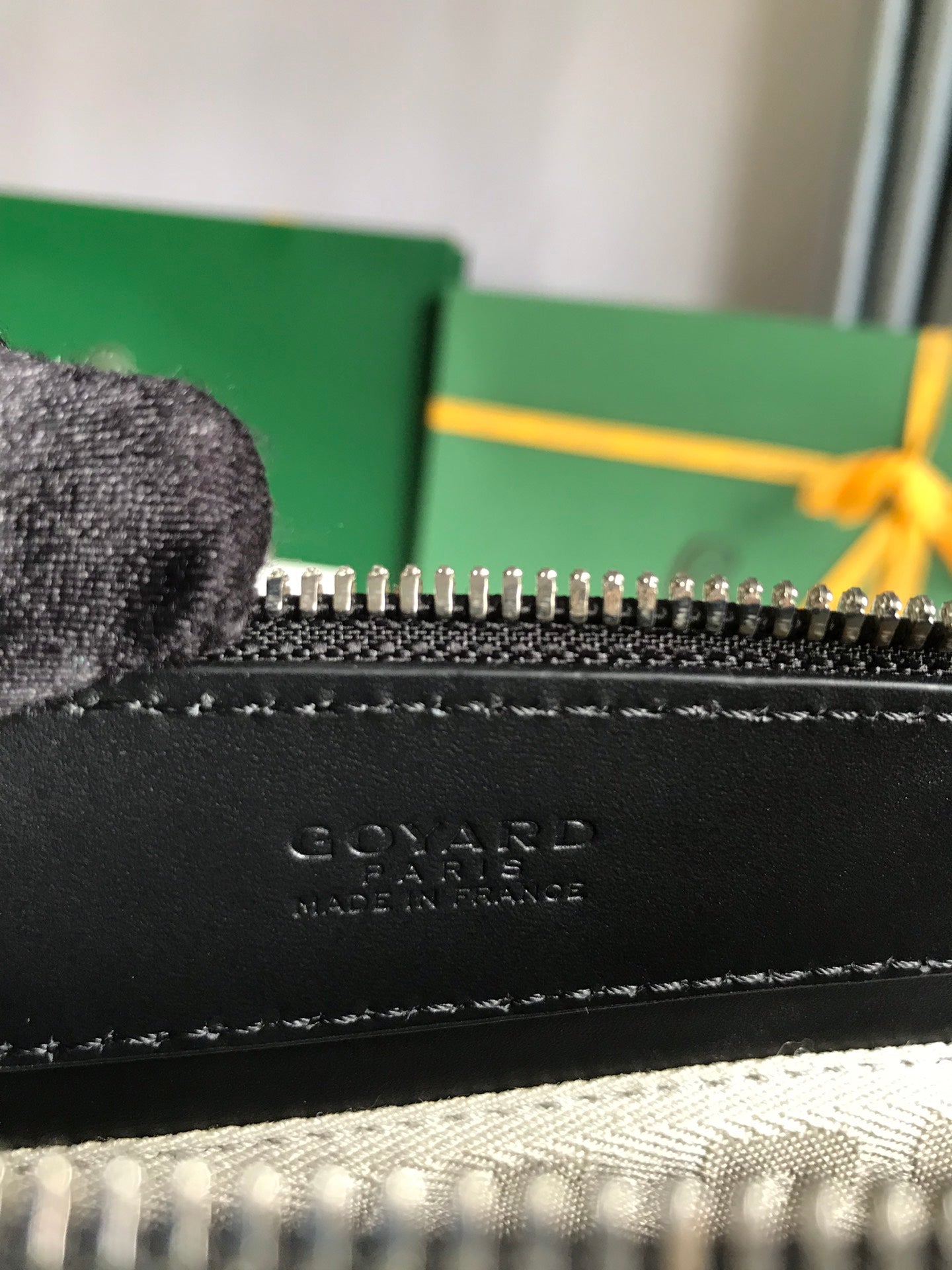 Goyard Okinawa PM Bag 35.5cm Black Canvas&Calfskin