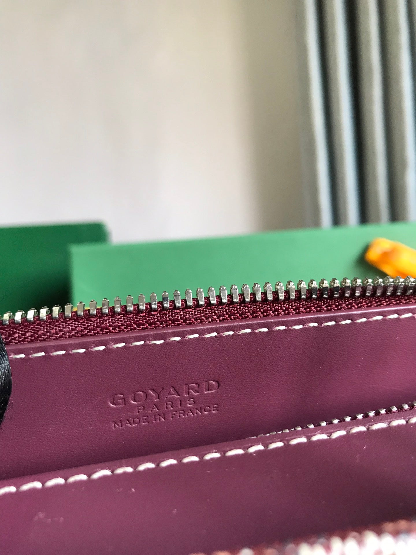 Goyard Okinawa PM Bag 35.5cm Burgundy Canvas&Calfskin