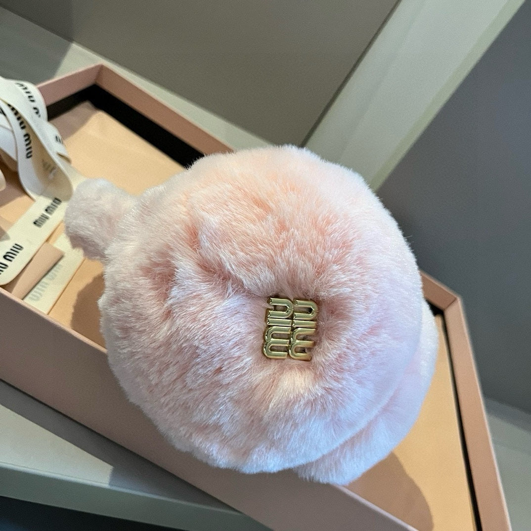 Miu Earmuffs Light Pink Fur 490481