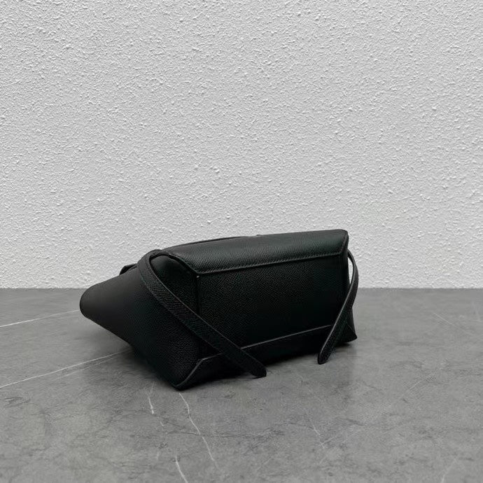 Celine Nano Belt Bag Black Grain Leather