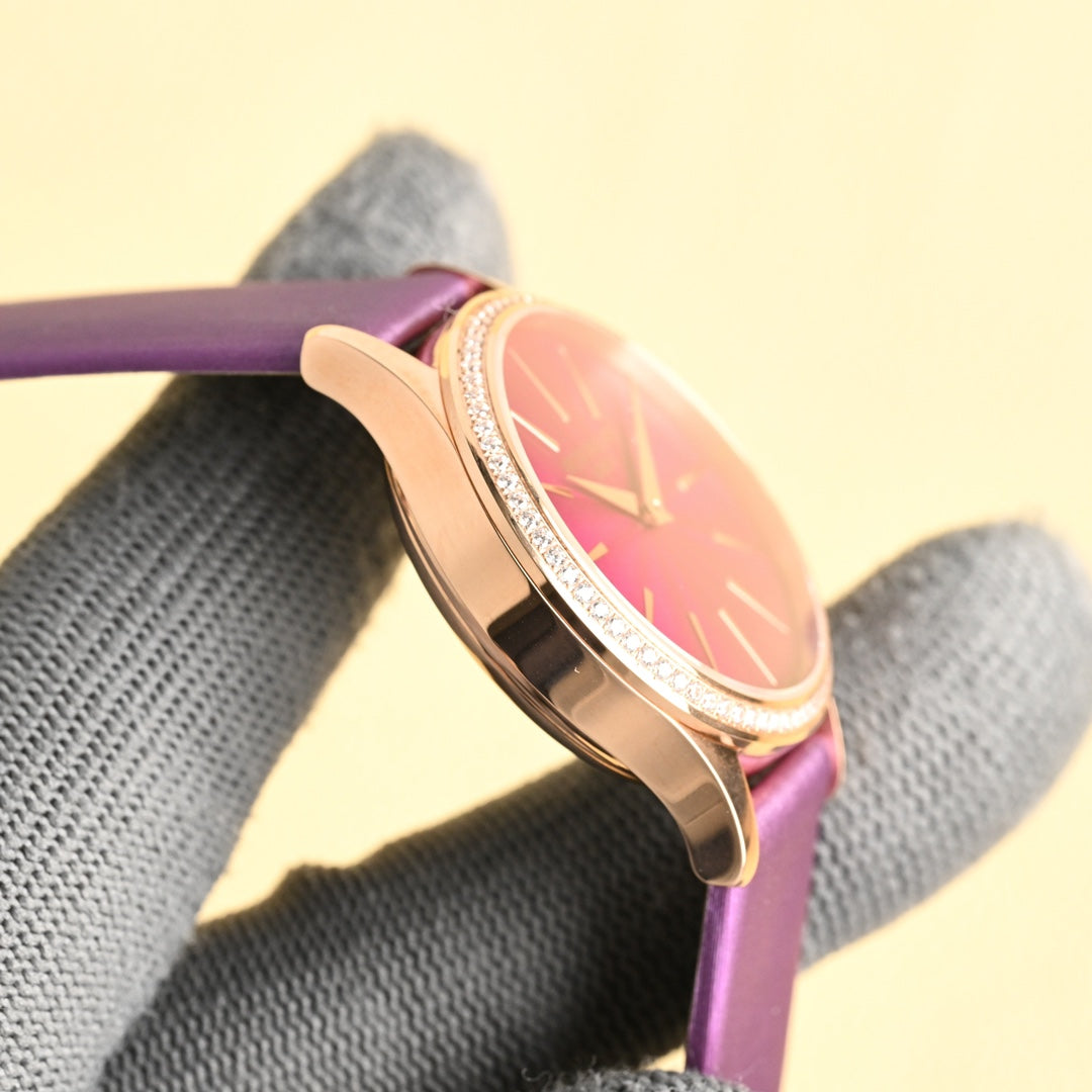PATEK Calatrava 33mm Pink Gold Pink Dial