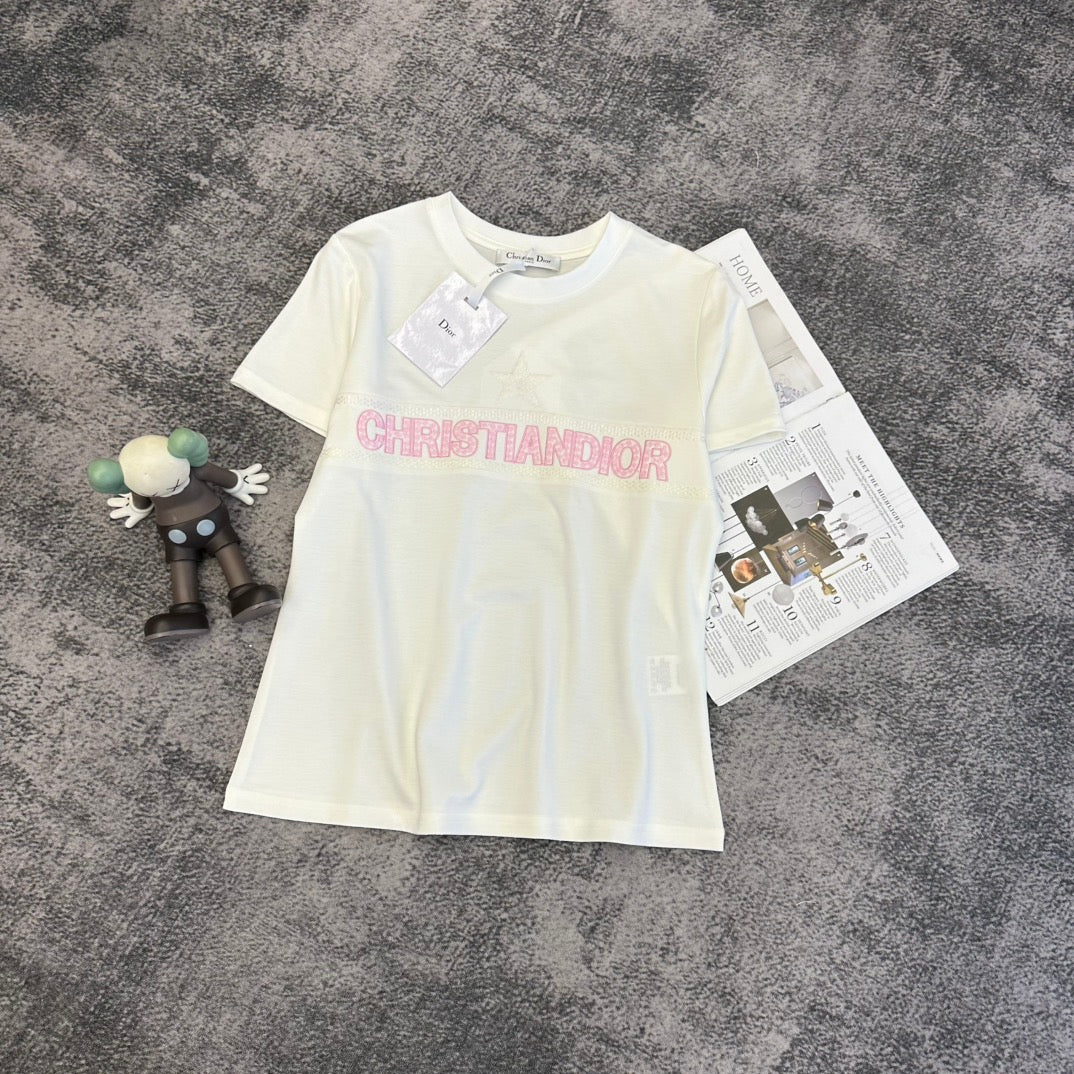 CD SS26 Signature T-shirt Cotton 350555