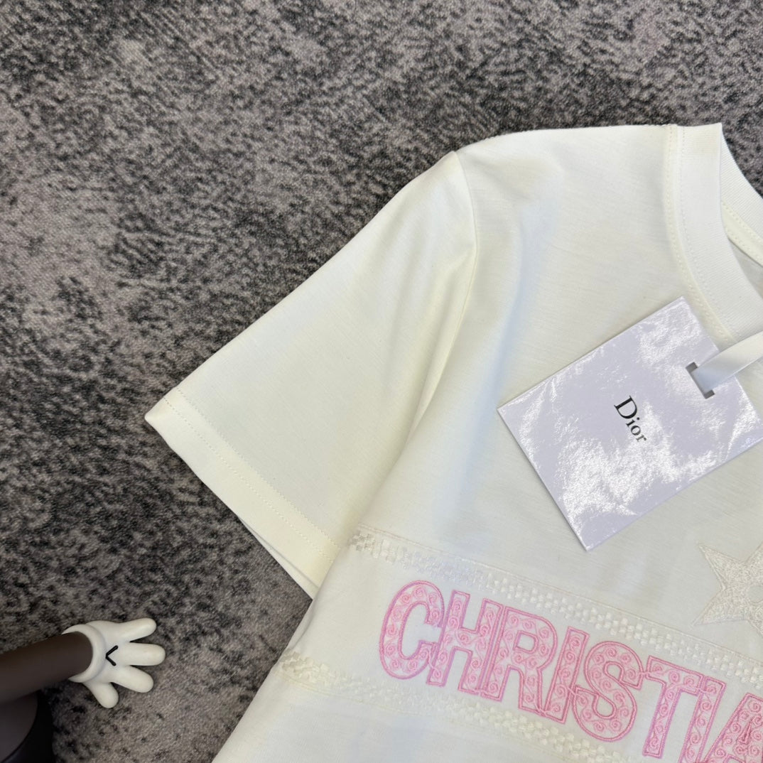 CD SS26 Signature T-shirt Cotton 350555