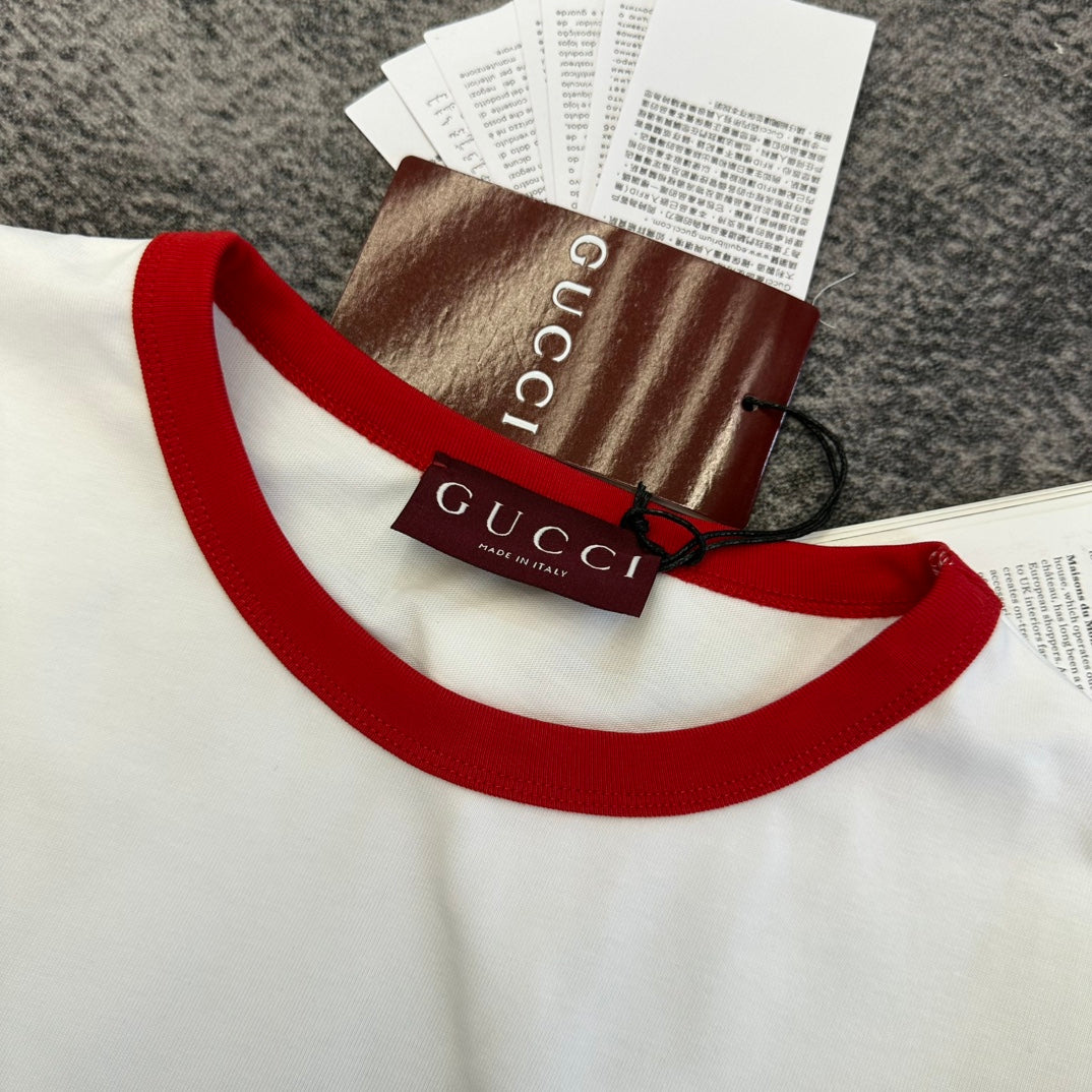 GG SS26 Short-Sleeve T-Shirt White Cotton 350715