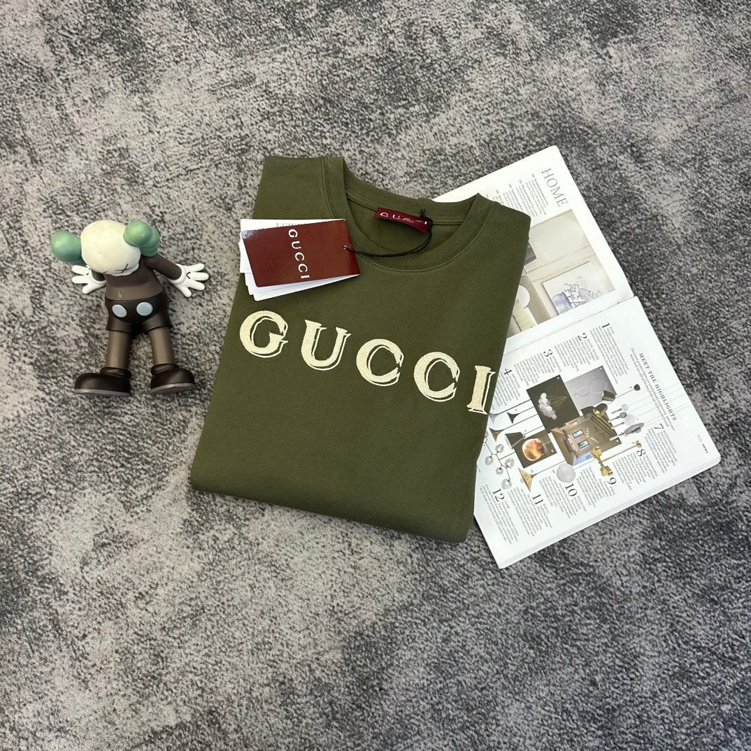 GG SS26 Oversized T-shirt Forest Green Cotton 350773