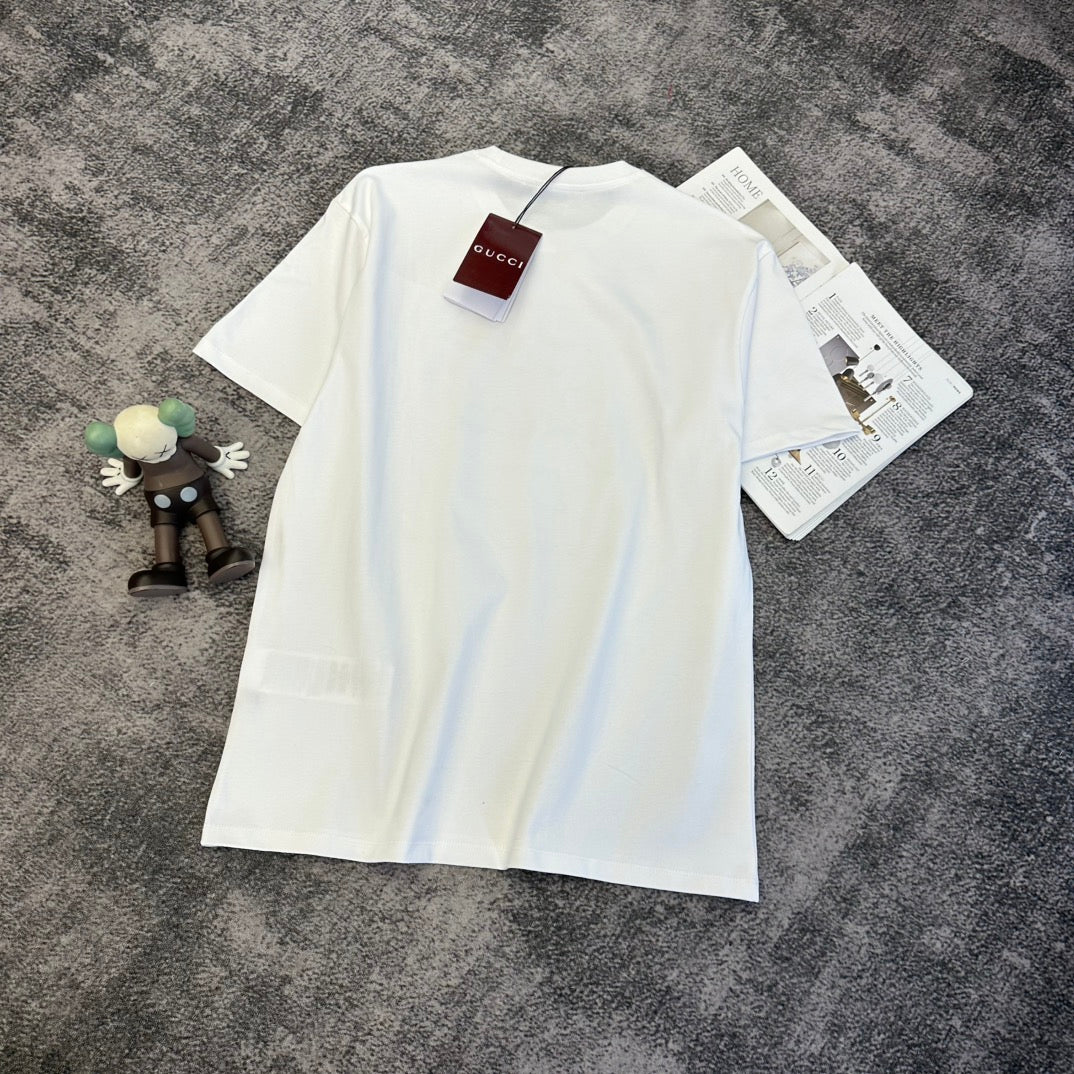 GG SS26 Firenze 1921 Logo T-shirt White Cotton 350730