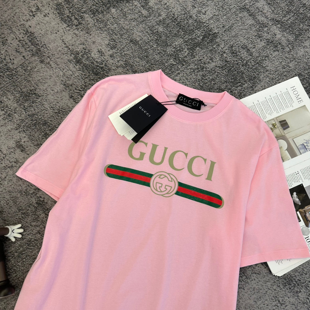 GG SS26 Short-Sleeve T-Shirt Logo-print Cotton 350762