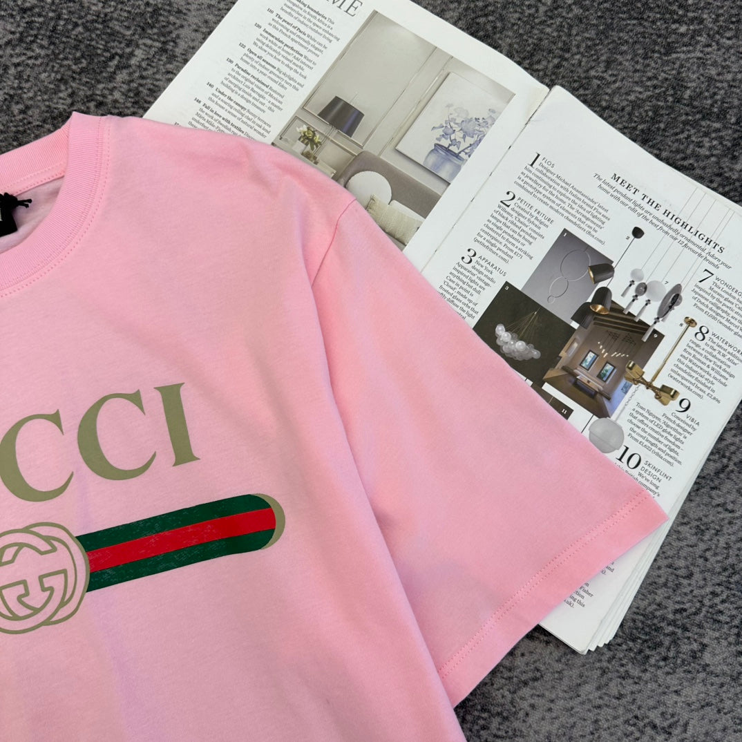 GG SS26 Short-Sleeve T-Shirt Logo-print Cotton 350762