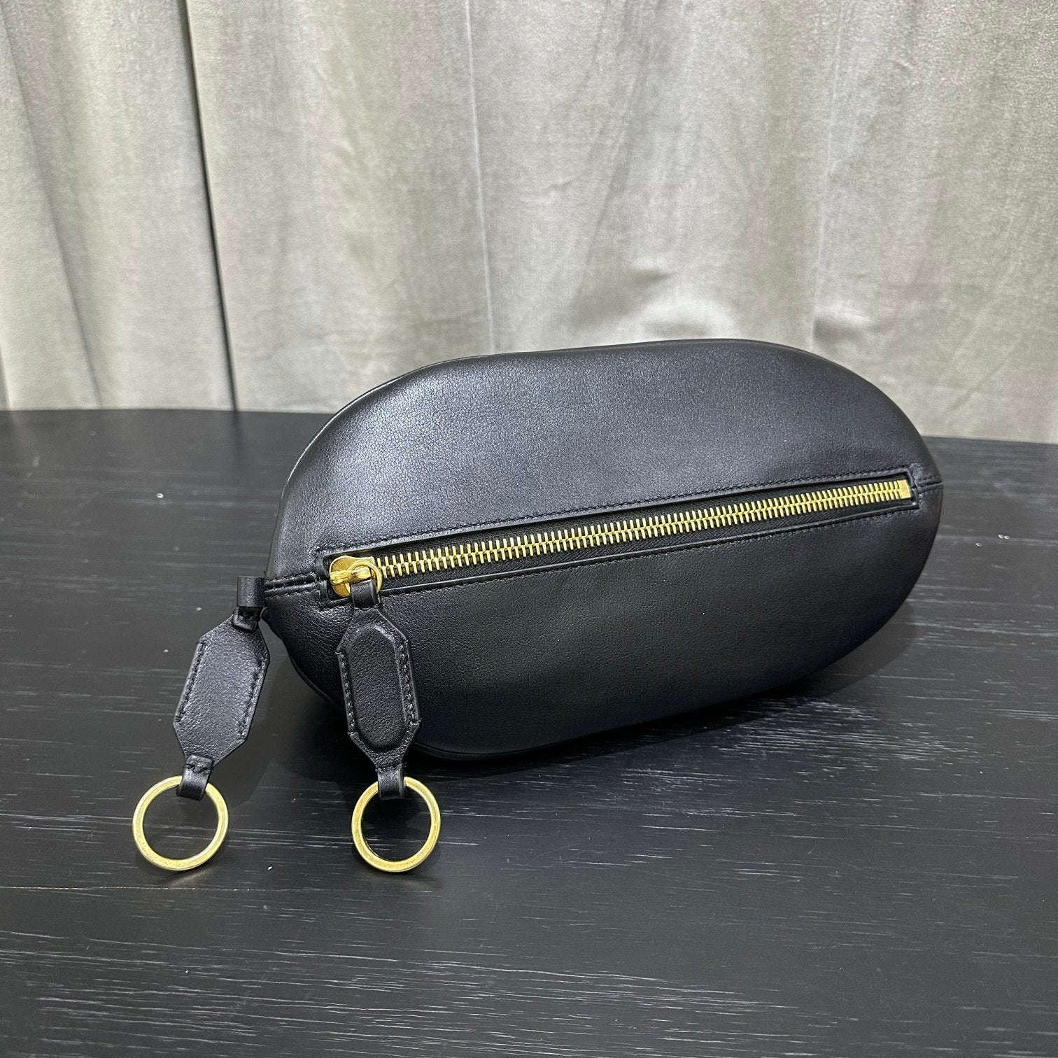 Balenciaga Bolero Bowling Bag Black Calfksin