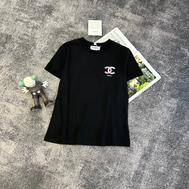 Chanel 2026 T-shirt White Black Yellow Blue Cotton 359098