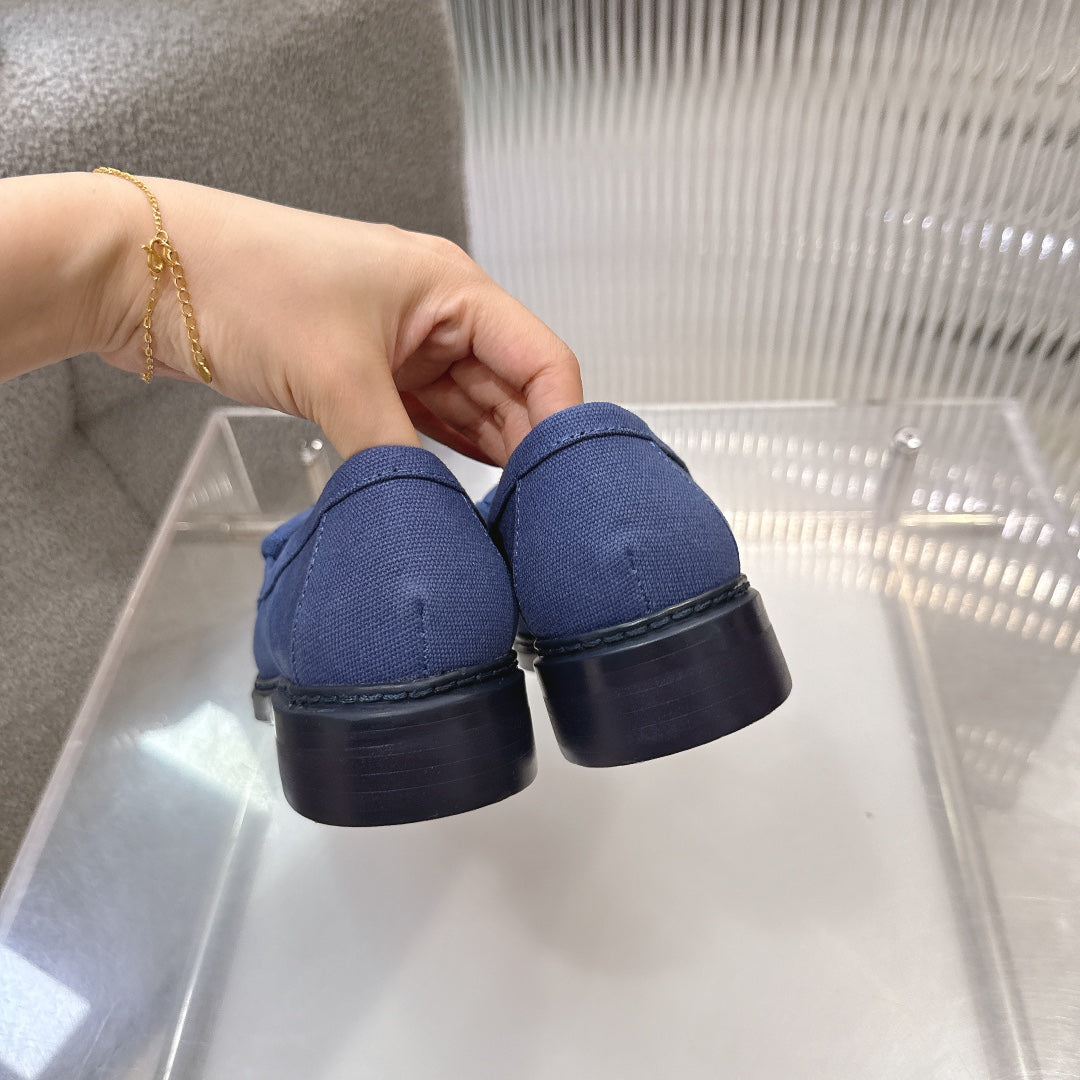 CC SS26 Loafers Blue Canvas 678952