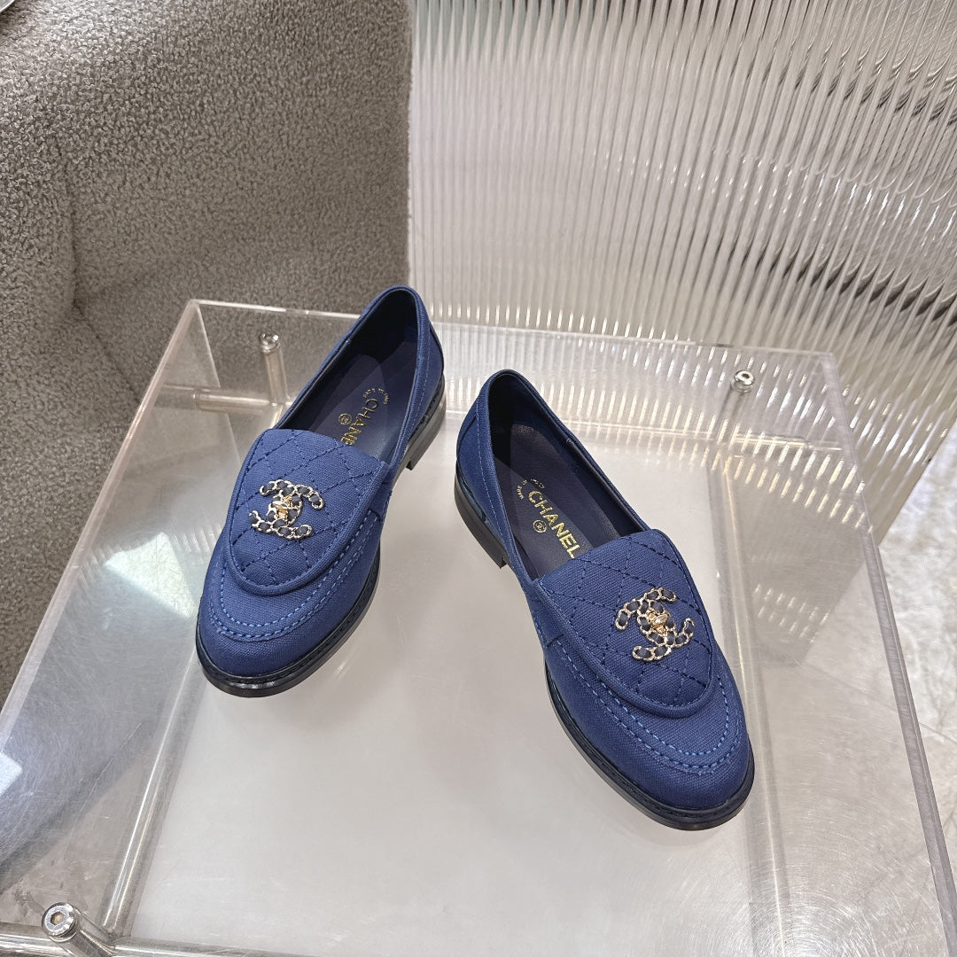 CC SS26 Loafers Blue Canvas 678952