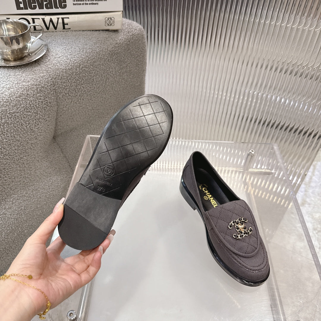 CC SS26 Loafers Grey Canvas 678953