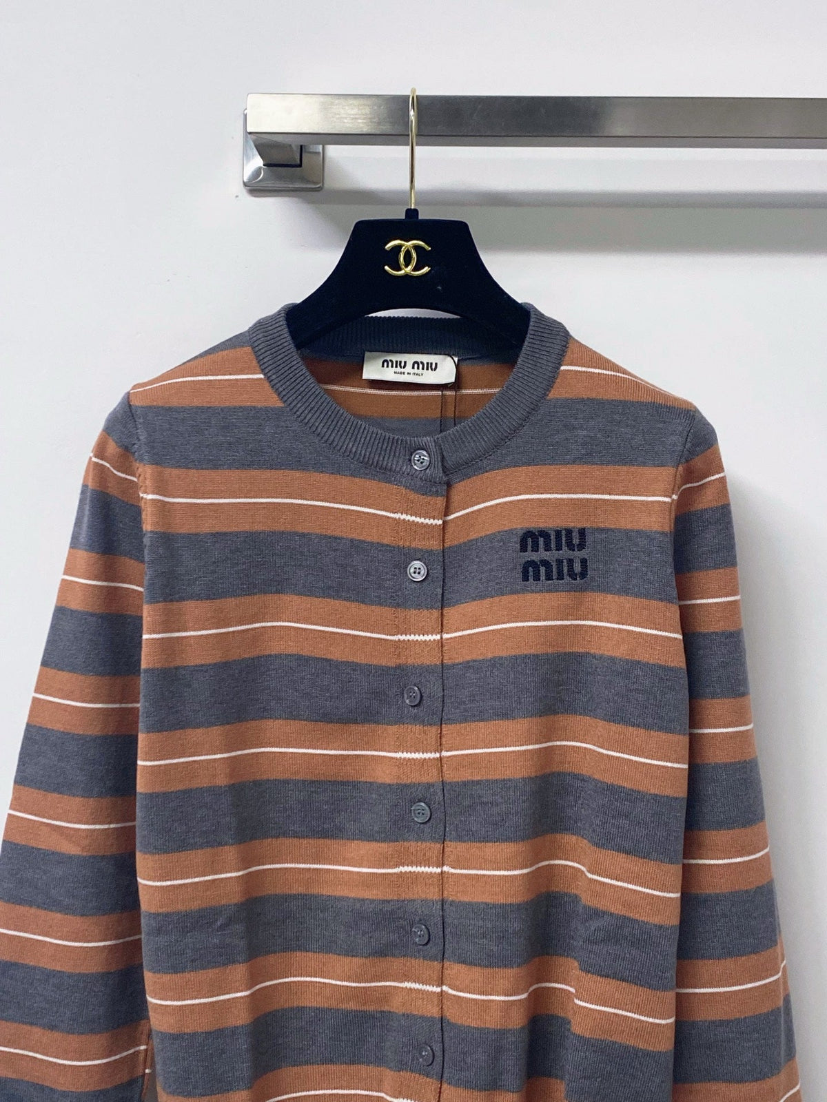 Miu Miu 26s Knit Cardigan And Mini Skirt Set 1441