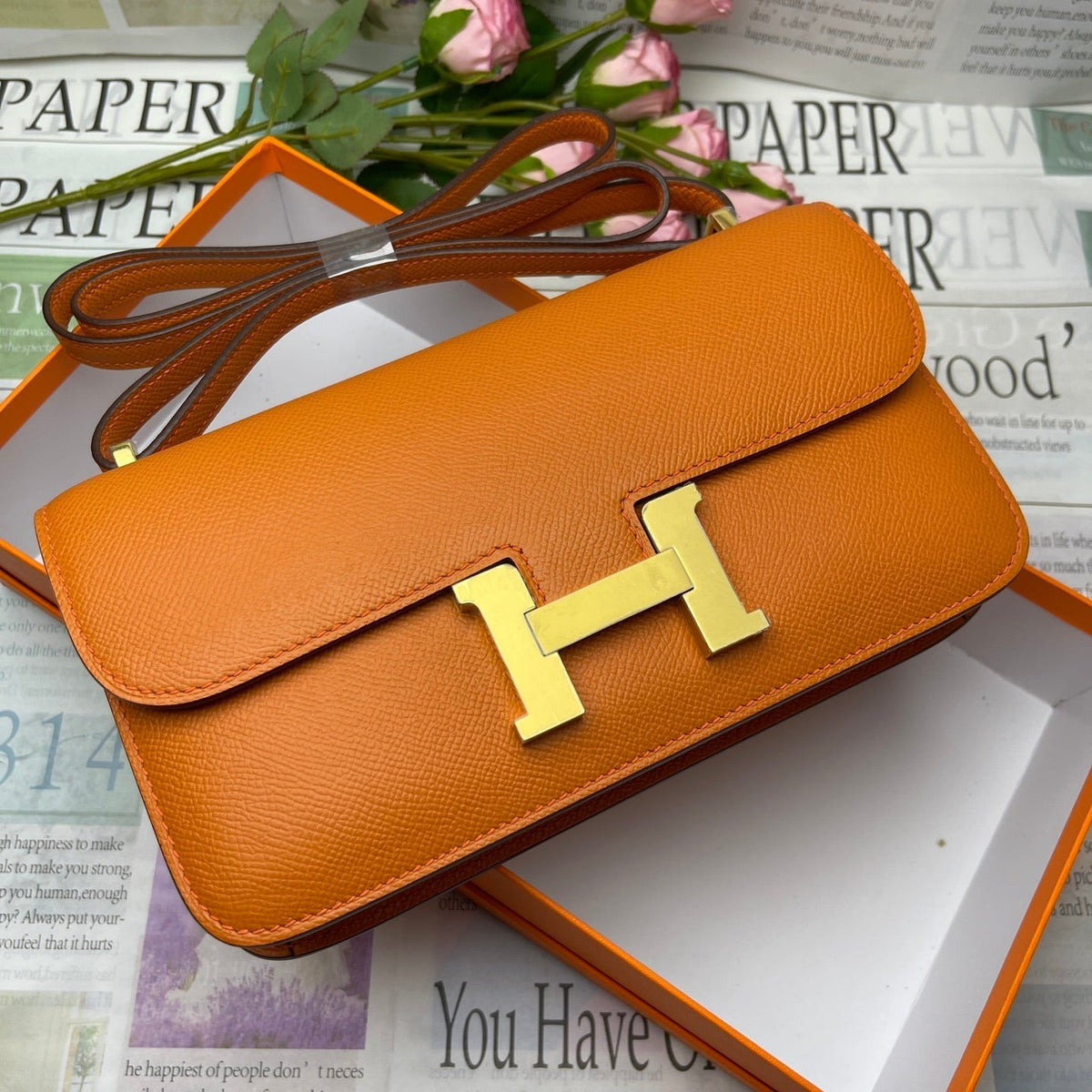 High-end Hermes 2026 Constance Elan 24cm Bag Epsom Leather 2