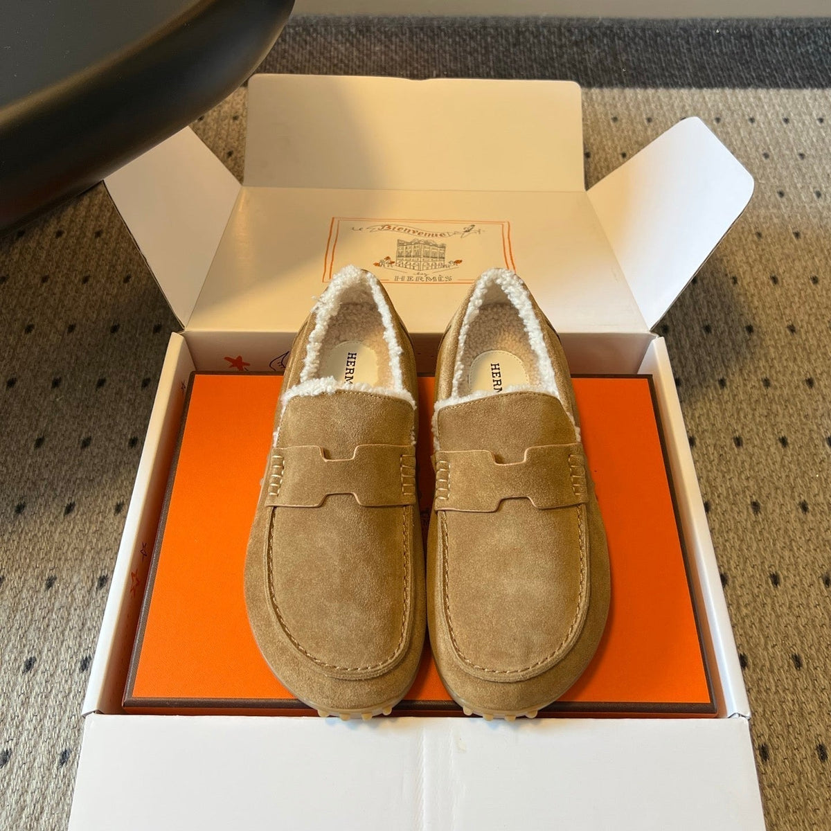 HM 26S Destin Loafers Light Brown Suede