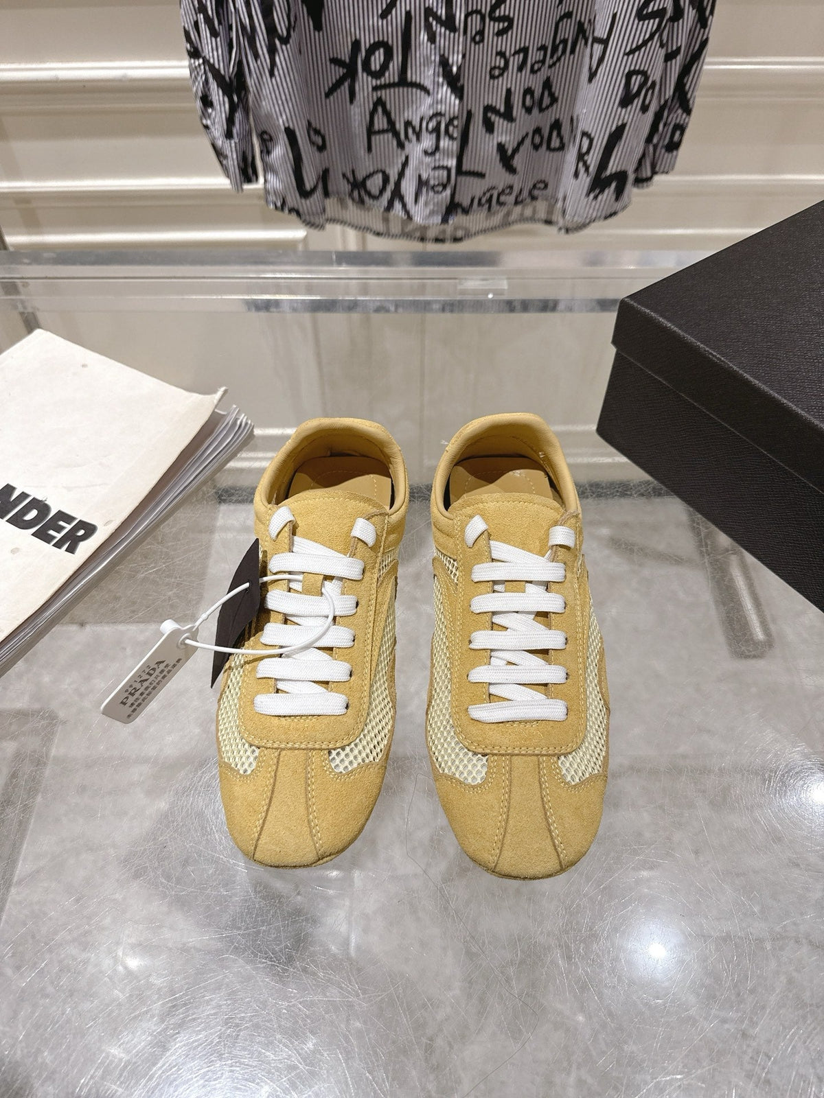 Prada 2026 Montecarlo Re-Edition Sneakers Mesh Suede 148099