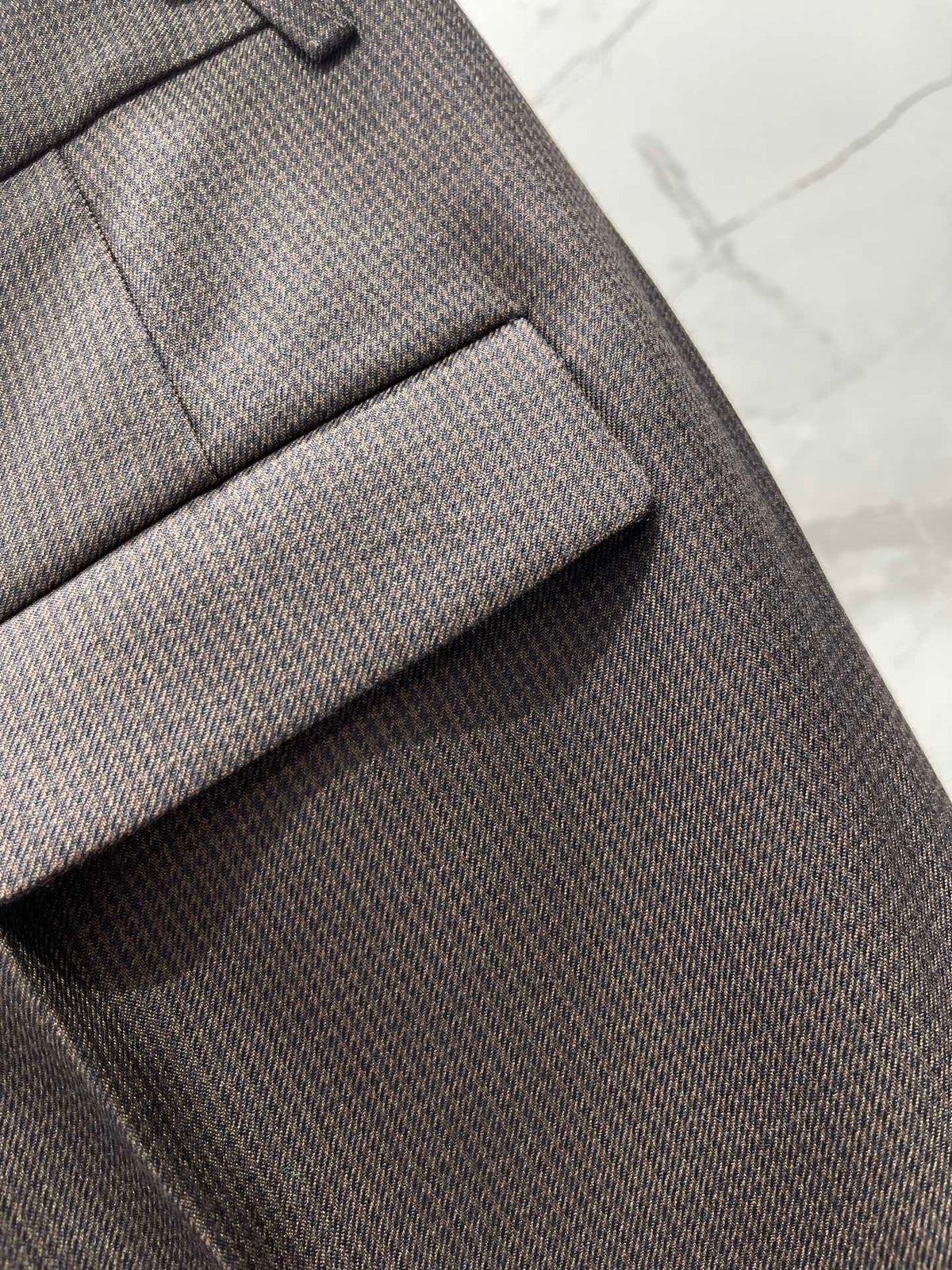 Chanel 26S Tweed Straight-Leg Pants 1695