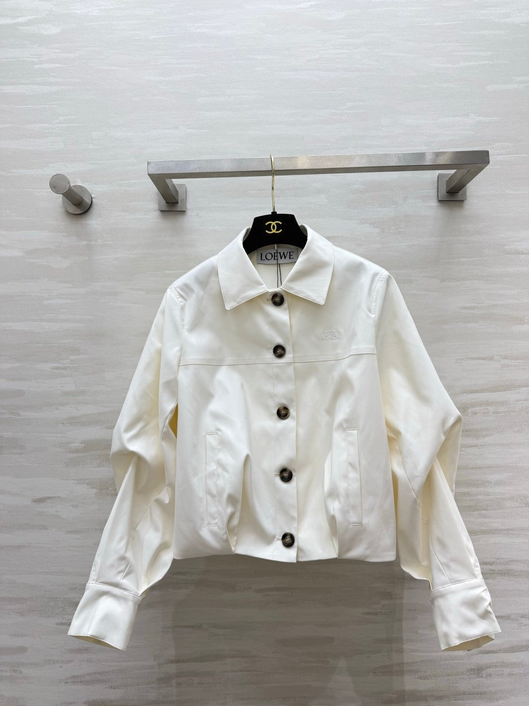 LW 26S Cropped Jacket Tonal Embroidery Anagram 435258