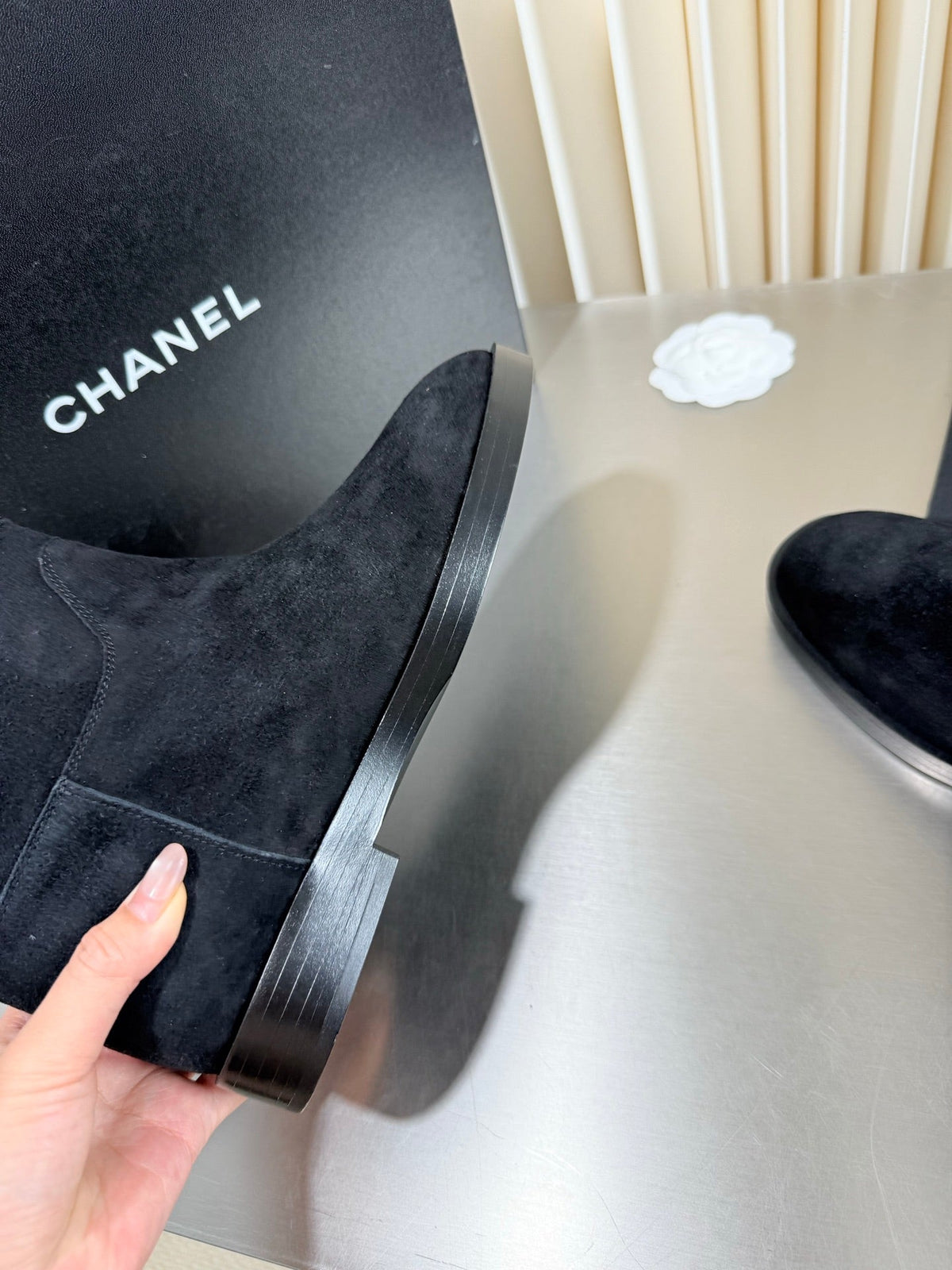 Chanel 2026 Ankle Boots Leather Suede 123437
