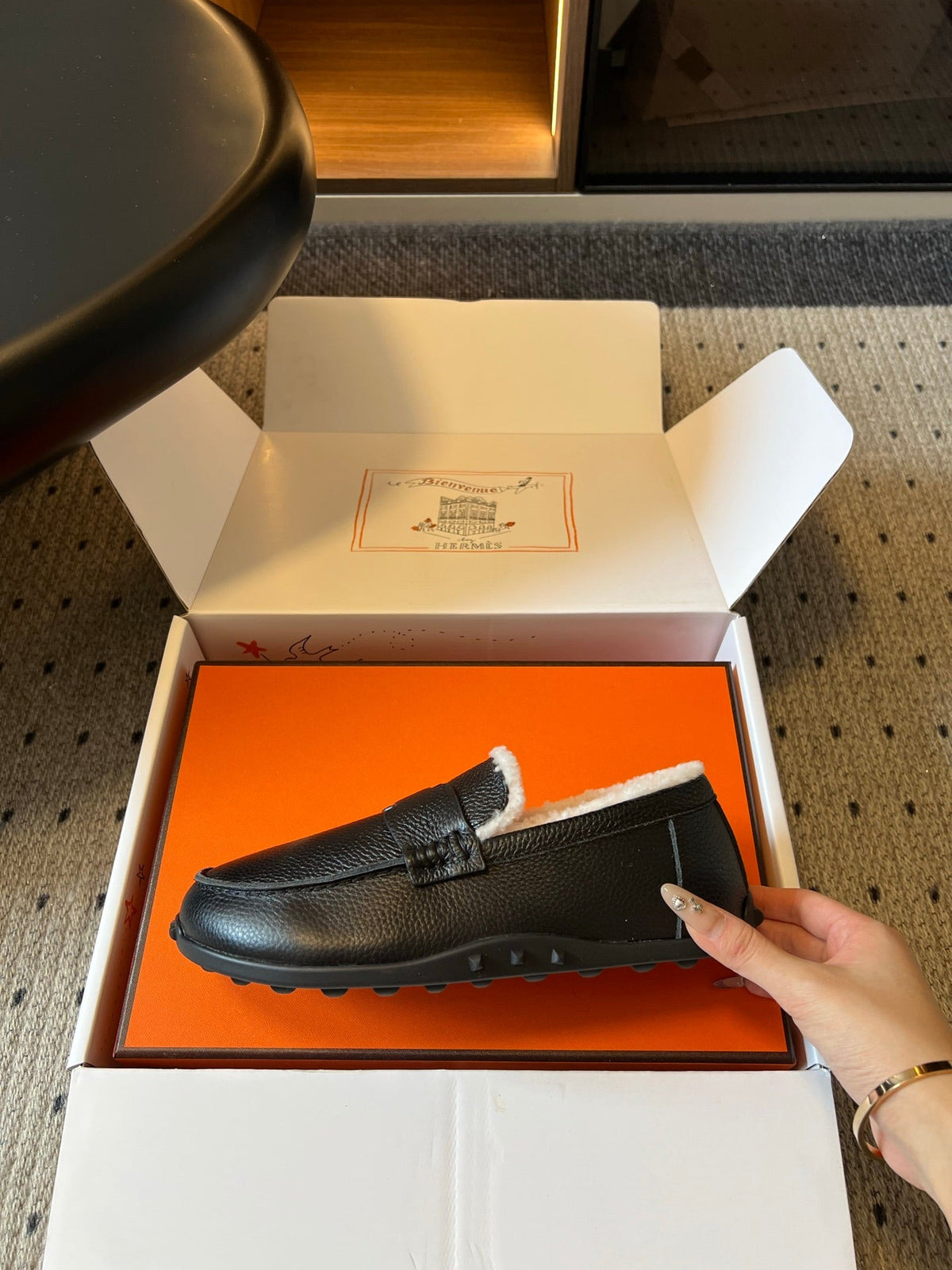 HM 26S Destin Loafers Black Calfskin