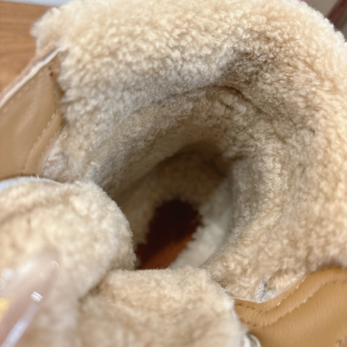 HM 26S Fur-Lined High Top Sneakers Brown Suede