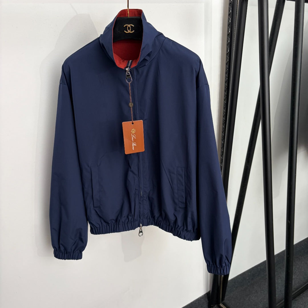 Loro Piana 26S Zip-Up Jacket & Wide-Leg Pants Set 867