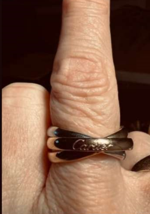 TRINITY RING GOLD PINK GOLD SILVER