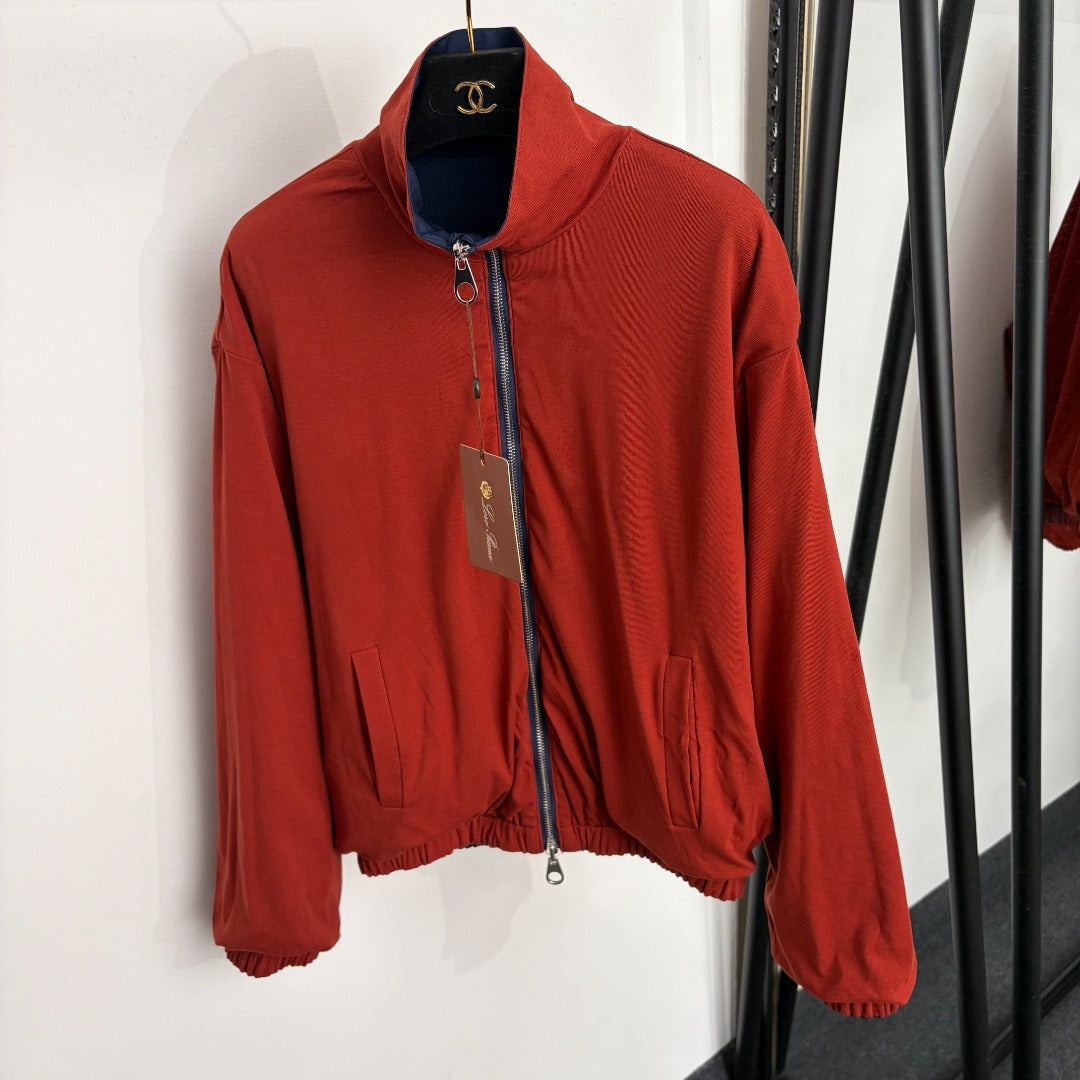Loro Piana 26S Zip-Up Jacket & Wide-Leg Pants Set 867