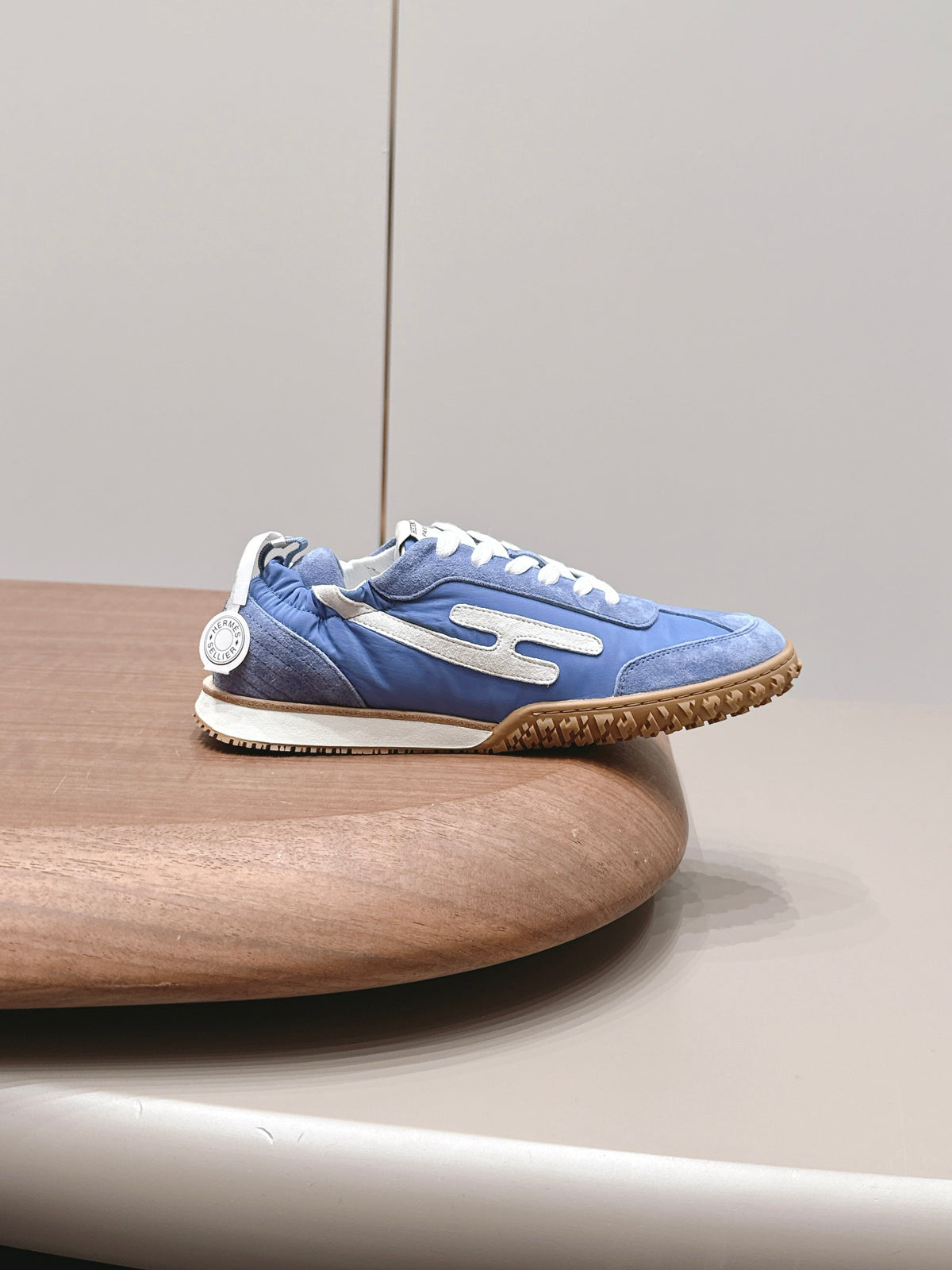 HM 26S Bouncing Sneakers Blue Nylon Suede