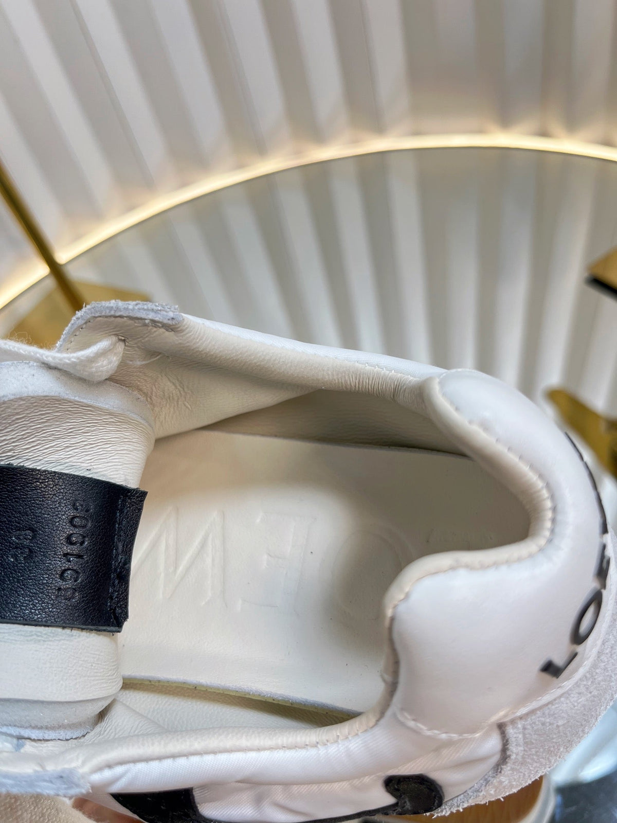 Loewe 26S Runner 2.0 Sneakers in White Fabric and Suede