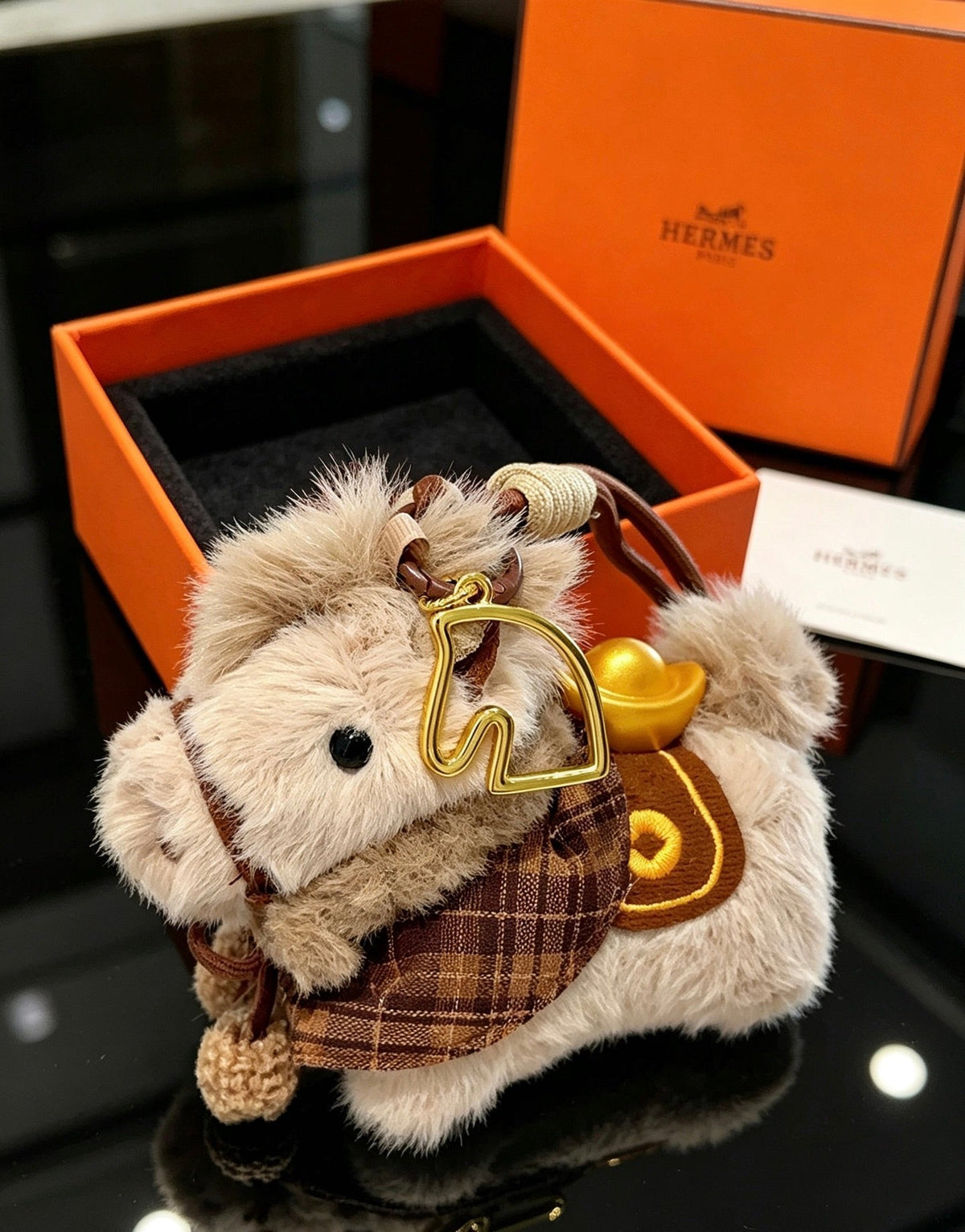 Hermes Wool Horse Charm
