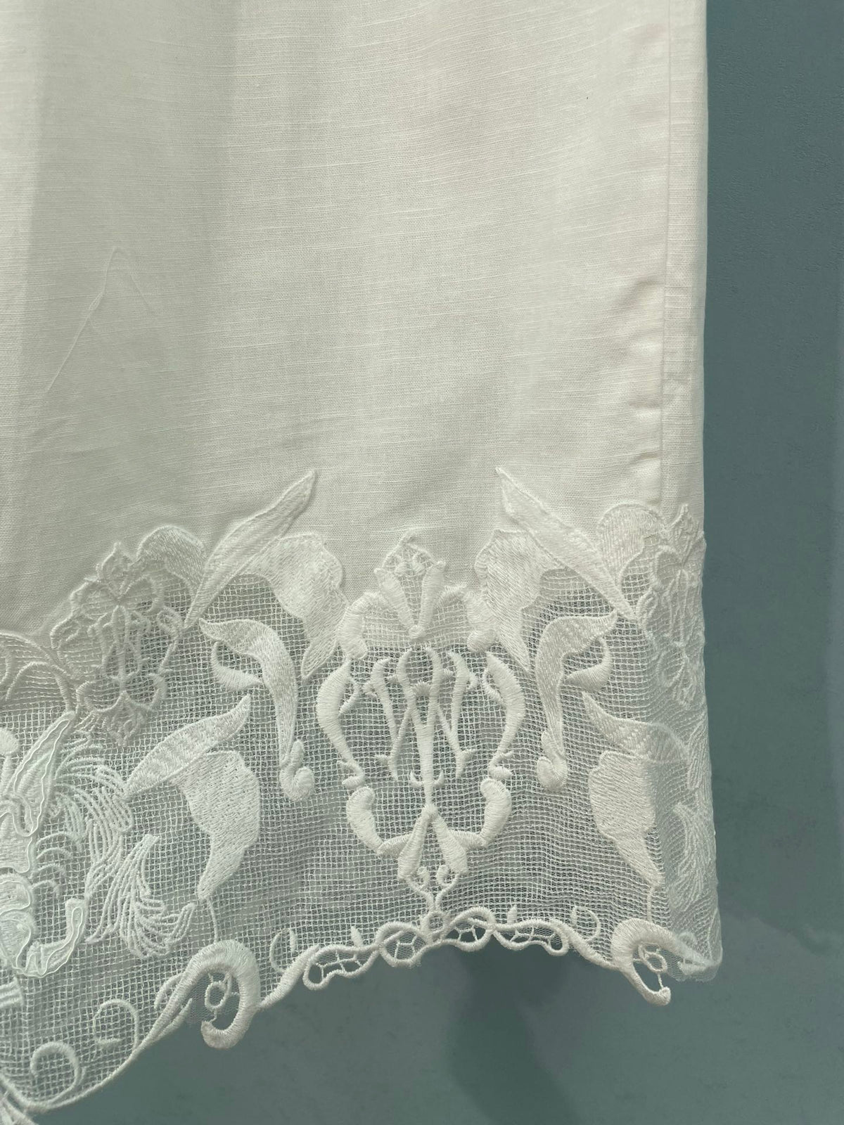 Chanel 26S Lace Trim Wide-Leg Pants 1561