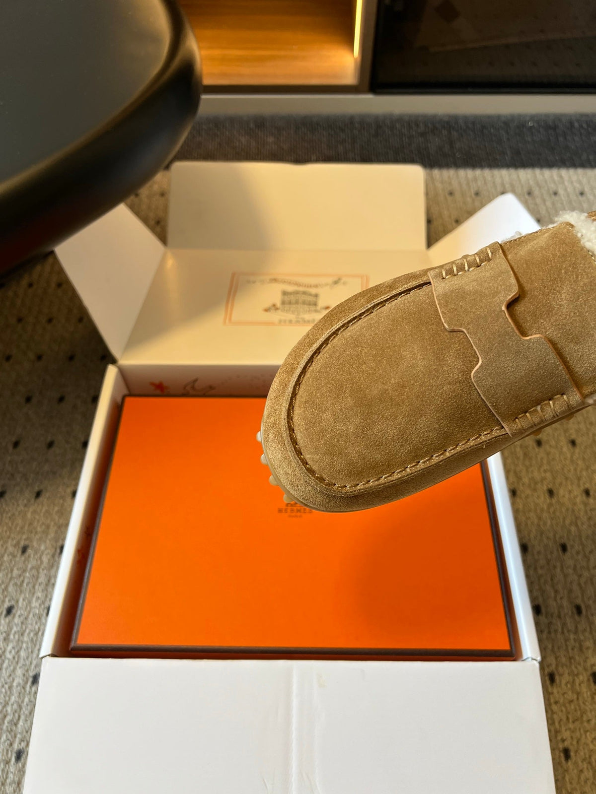 HM 26S Destin Loafers Light Brown Suede