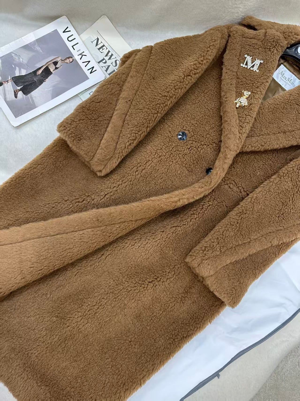 Max Mara Teddy Bear Icon Coat Brown
