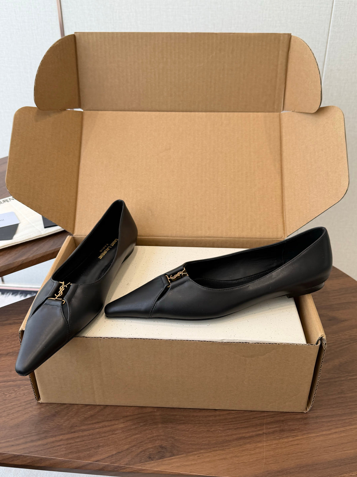 YSL Ballet Flat Laurent Sheepskin 158982
