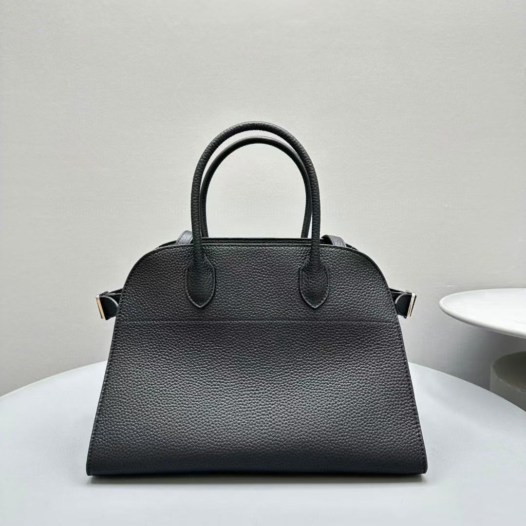 The Row Margaux 17 Black Leather