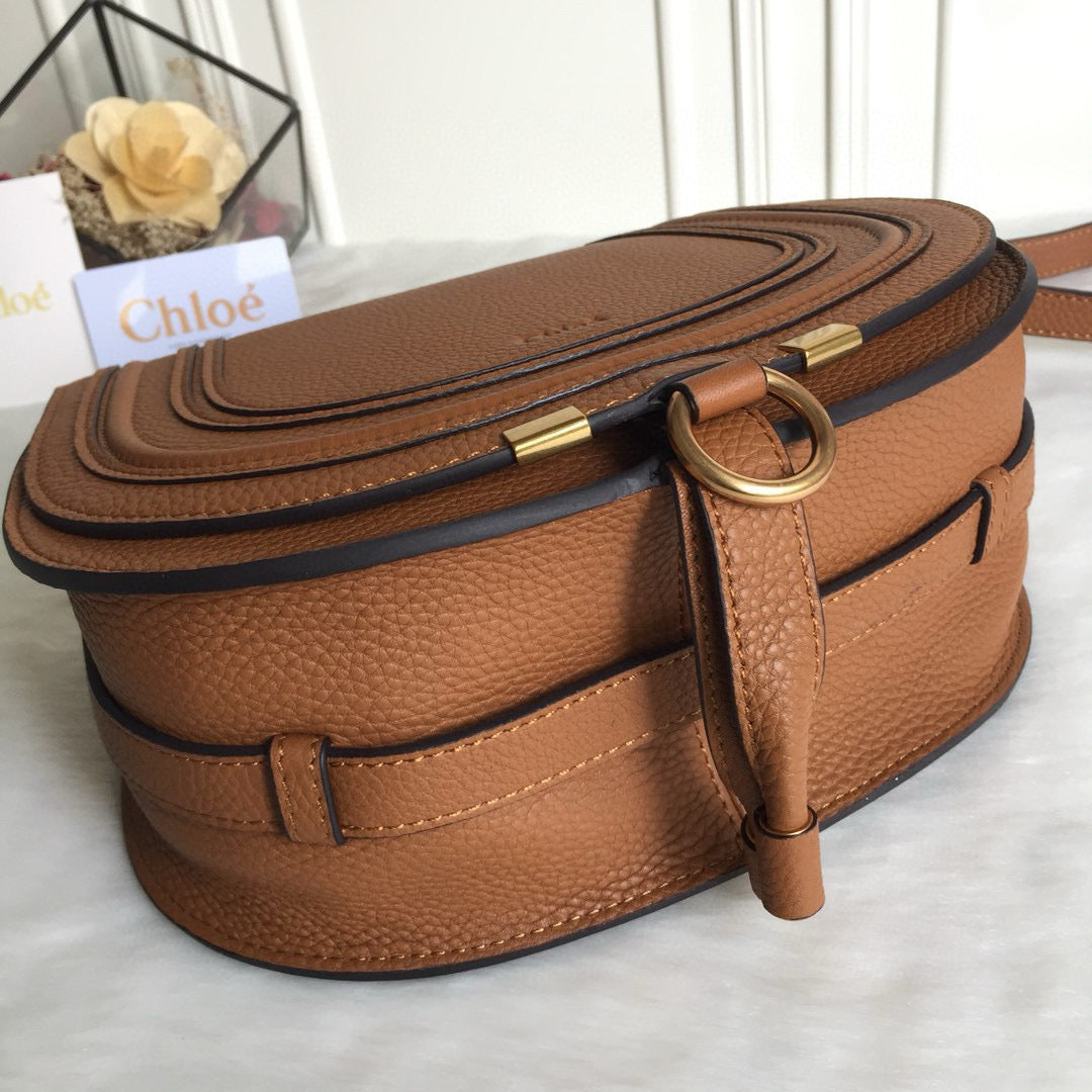 Marcie Cross-Body Bag Brown Calfskin Ghw