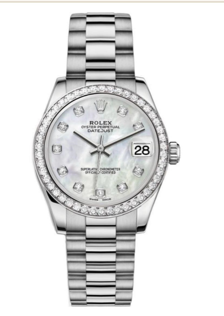 Datejust 31mm White Gold & Diamonds Oystersteel
