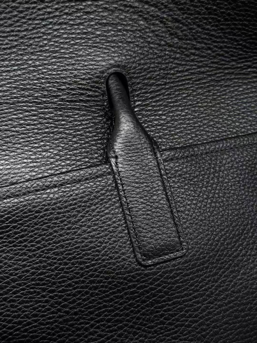 CC 2026 Large Shopping Bag 42cm Black Grain Calfskin