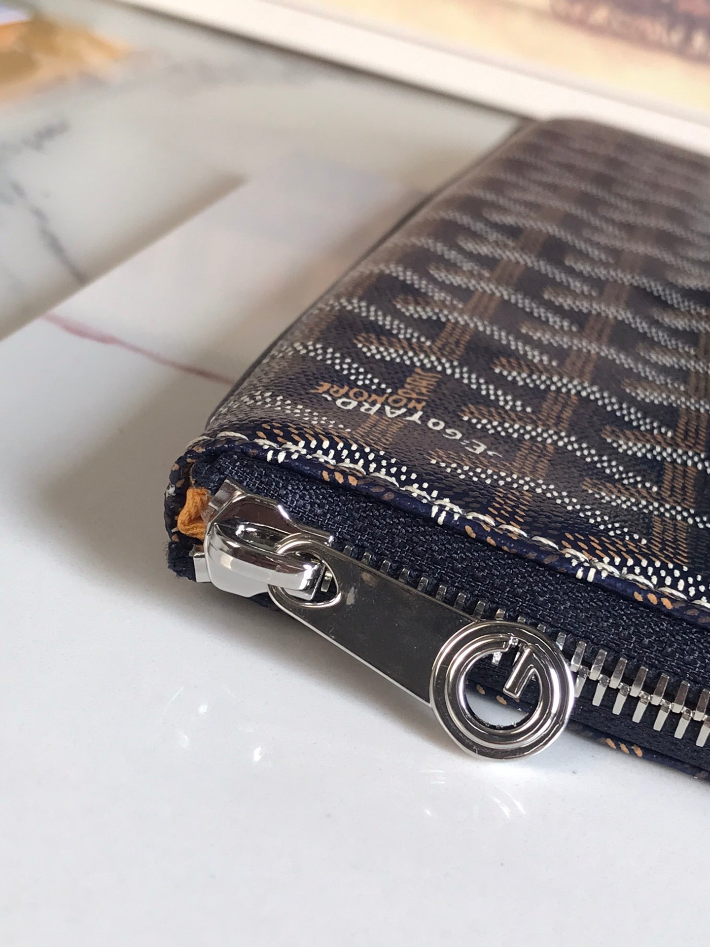 SÉNAT MGM POUCH 40 IN BLACK GOYARDINE CANVAS